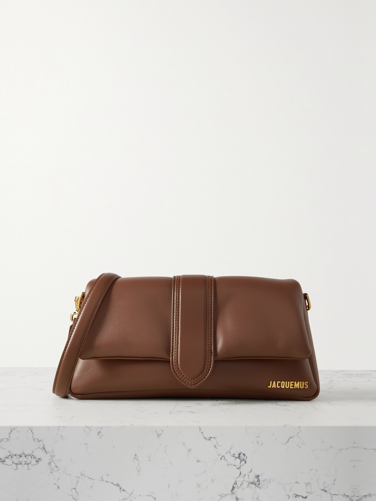 Jacquemus - Le Bambimou Padded Leather Shoulder Bag - Brown