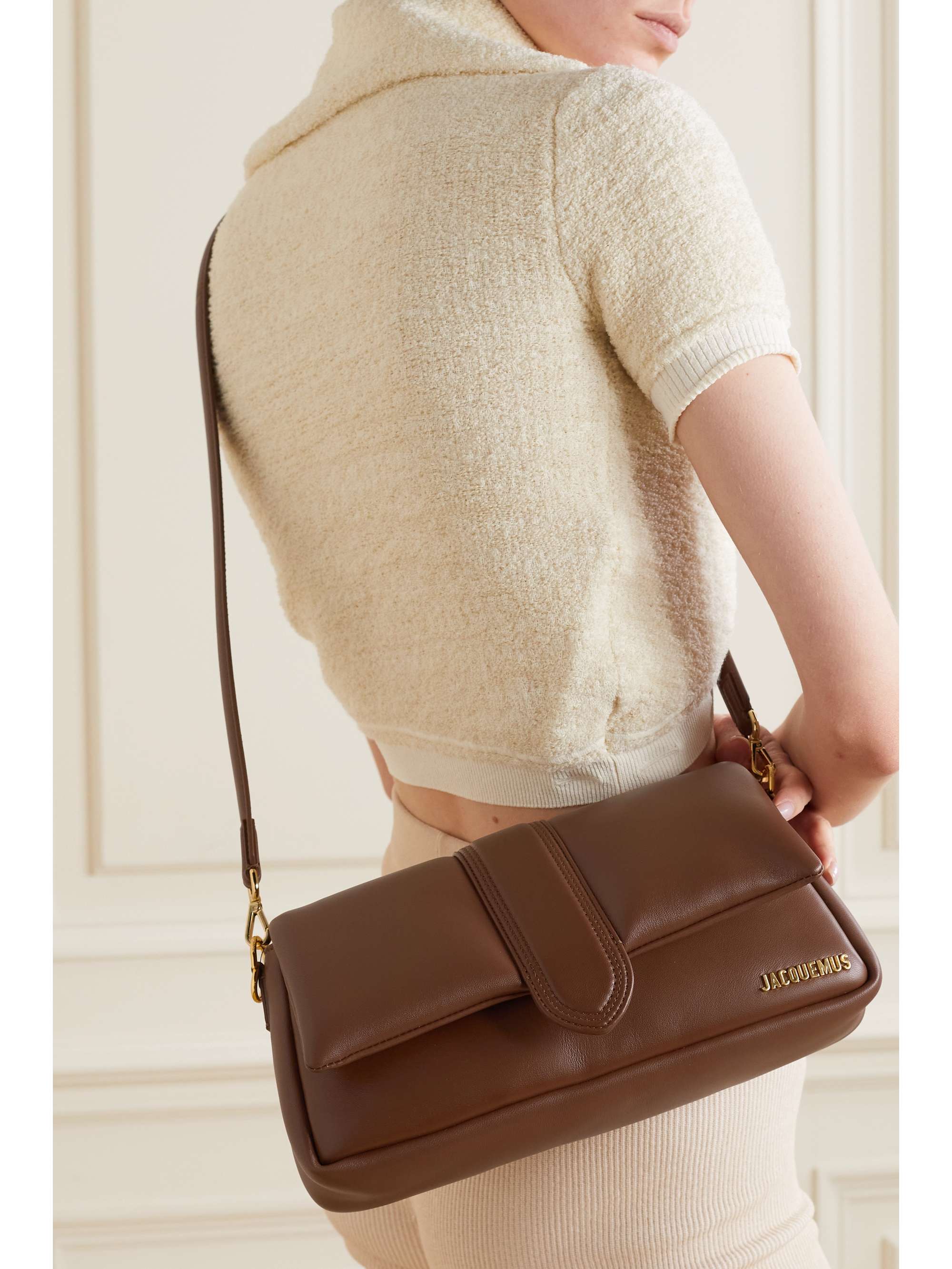 JACQUEMUS Le Bambimou padded leather shoulder bag