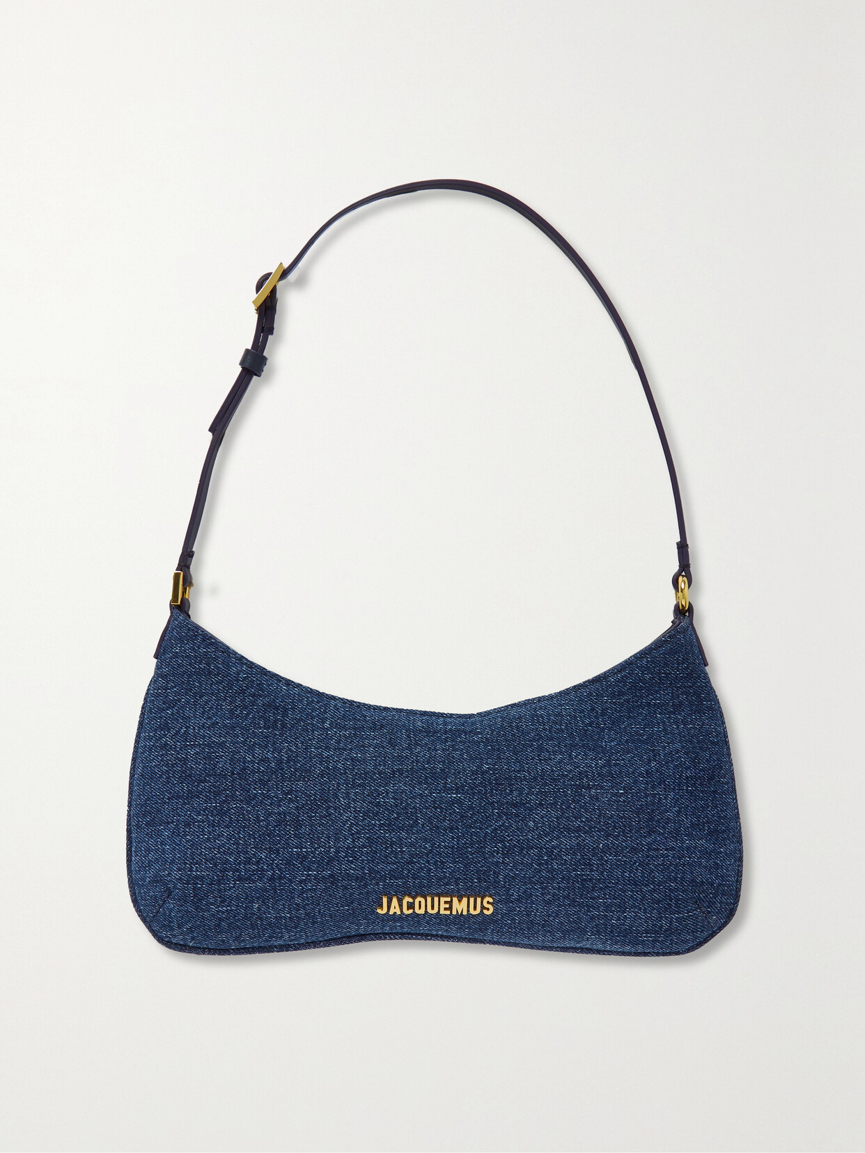 Jacquemus - Le Bisou Leather-trimmed Denim Shoulder Bag - Blue