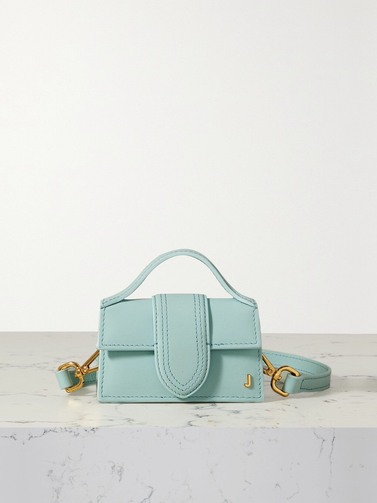 Jacquemus - Le Petit Bambino Leather Shoulder Bag - Blue