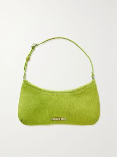 Piping Shoulder Bag In Lime