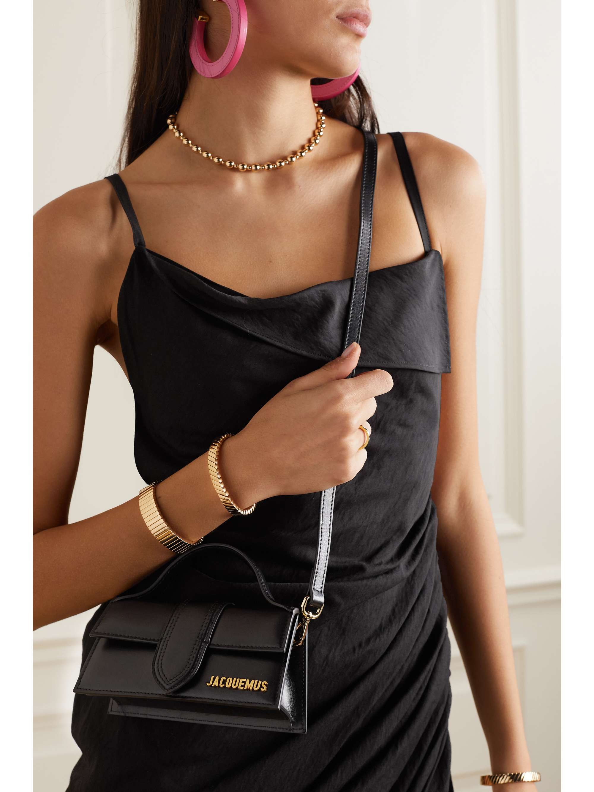 Jacquemus Le Bambino Leather Top Handle Bag