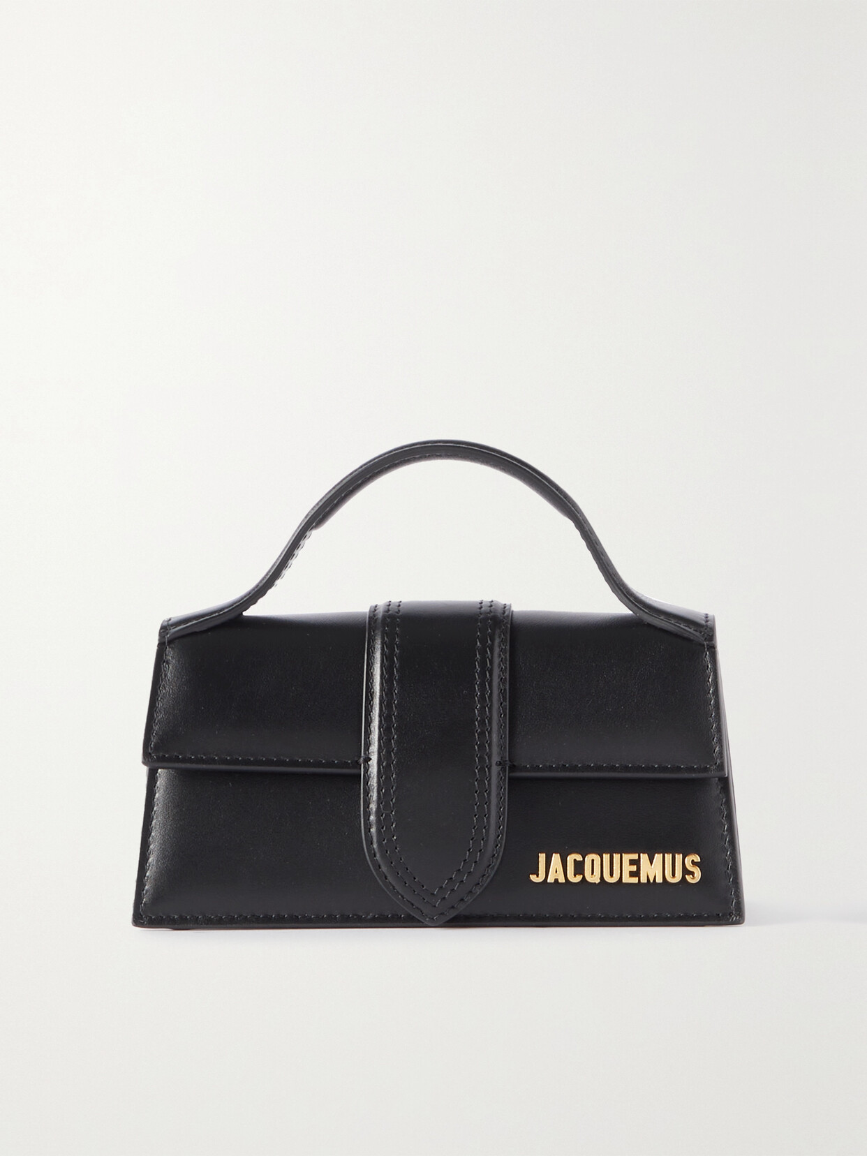 Jacquemus Le Bambino Leather Tote In Black