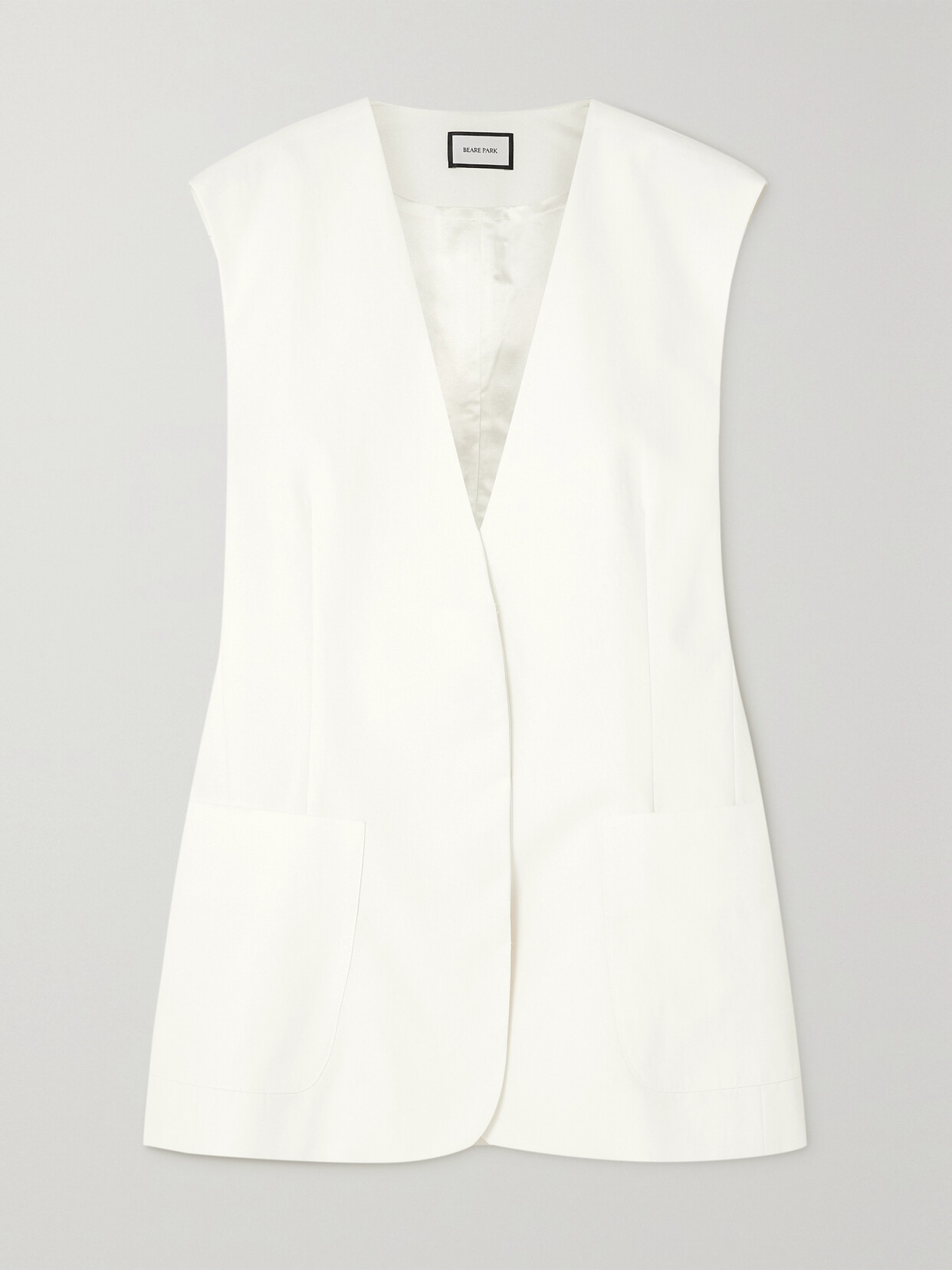 BEARE PARK - Twill Vest - Ivory