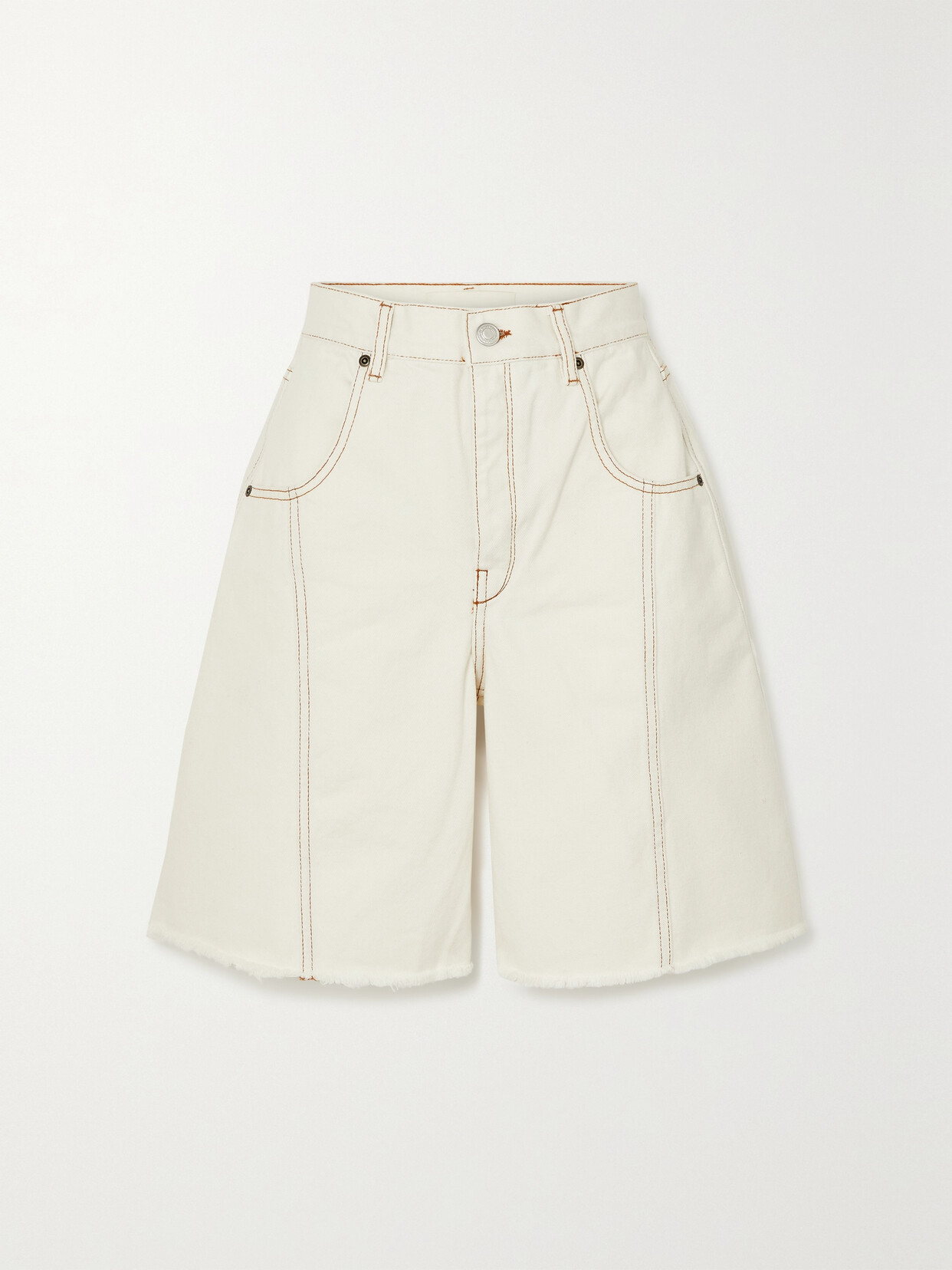 By Malene Birger - Mavou Organic Denim Shorts - Off-white