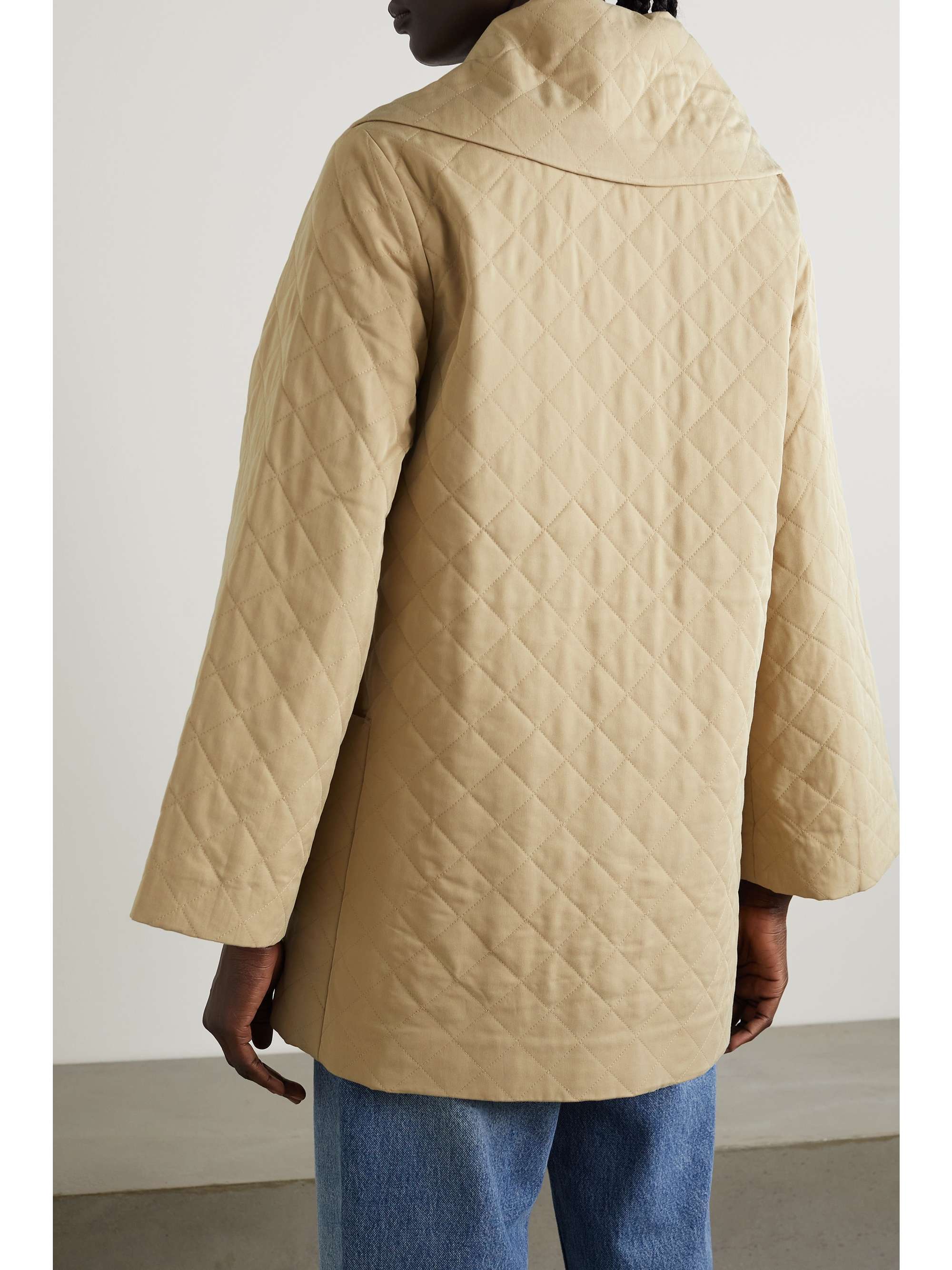 BY MALENE BIRGER + NET SUSTAIN Alecs quilted LENZING ECOVERO-blend ...