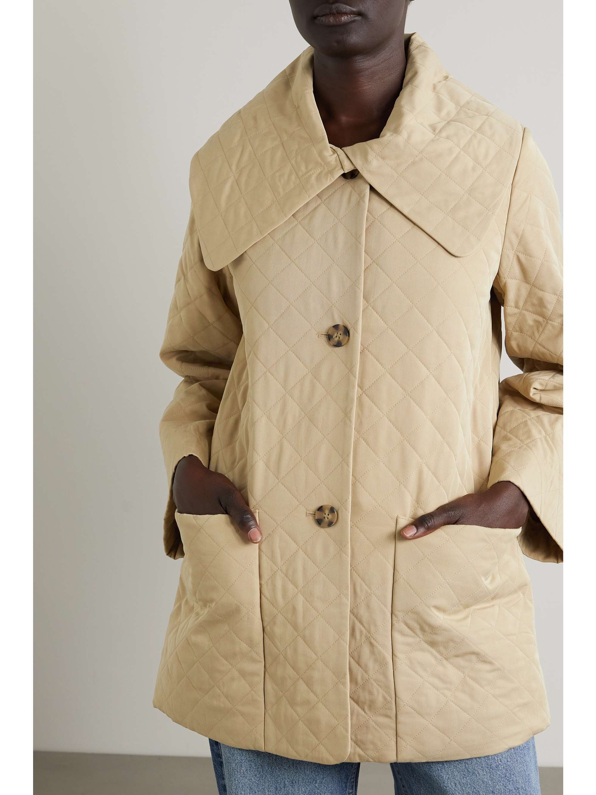 BY MALENE BIRGER Alecs quilted LENZING ECOVERO-blend twill jacket