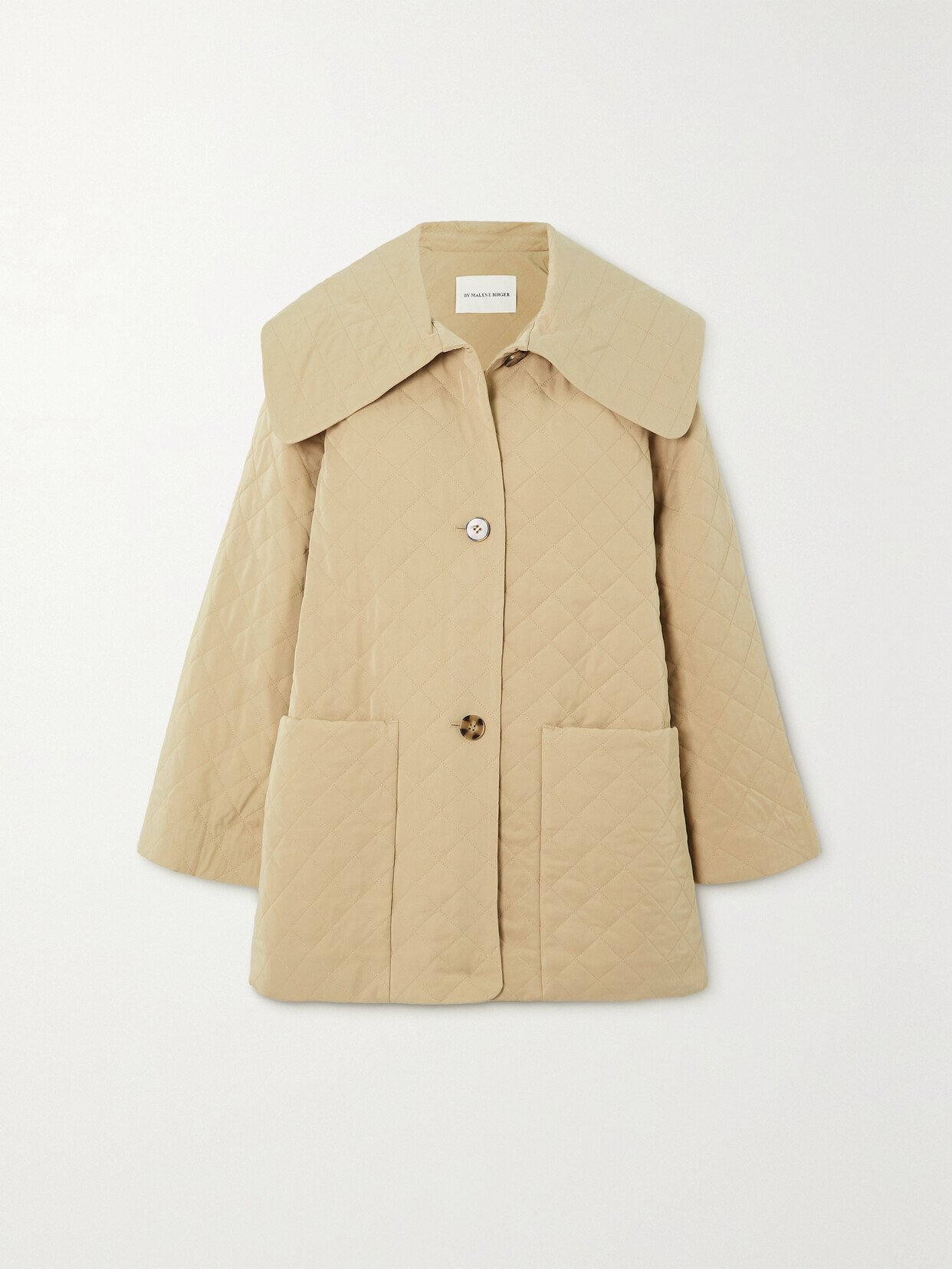 By Malene Birger - Alecs Quilted Lenzing Ecovero-blend Twill Jacket - Neutrals