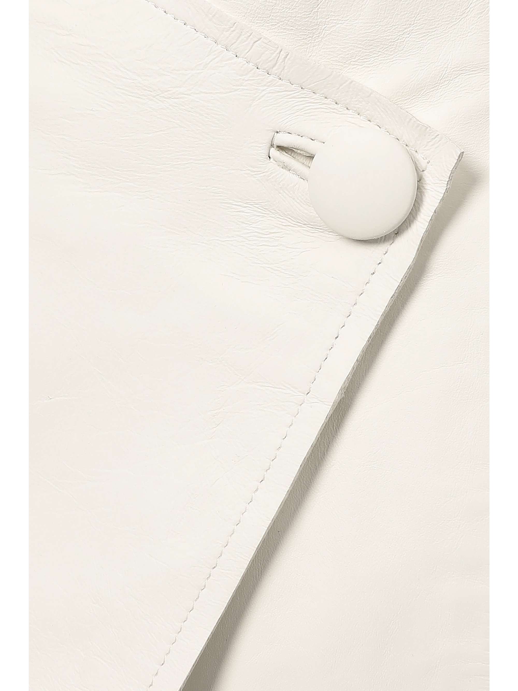 BY MALENE BIRGER Esmaa asymmetric leather mini wrap skirt