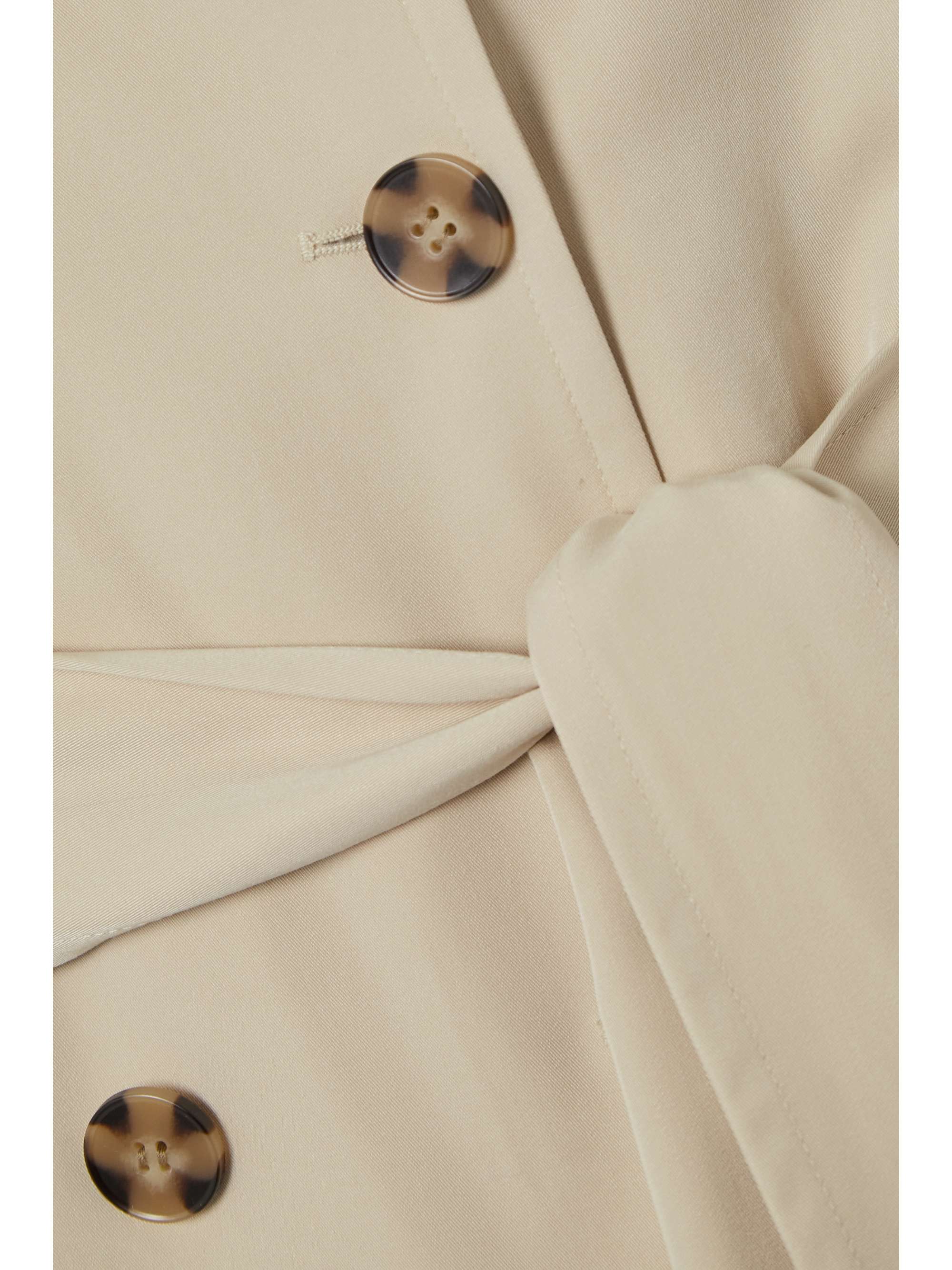 BY MALENE BIRGER Alanis belted double-breasted LENZING ECOVERO-blend twill trench coat