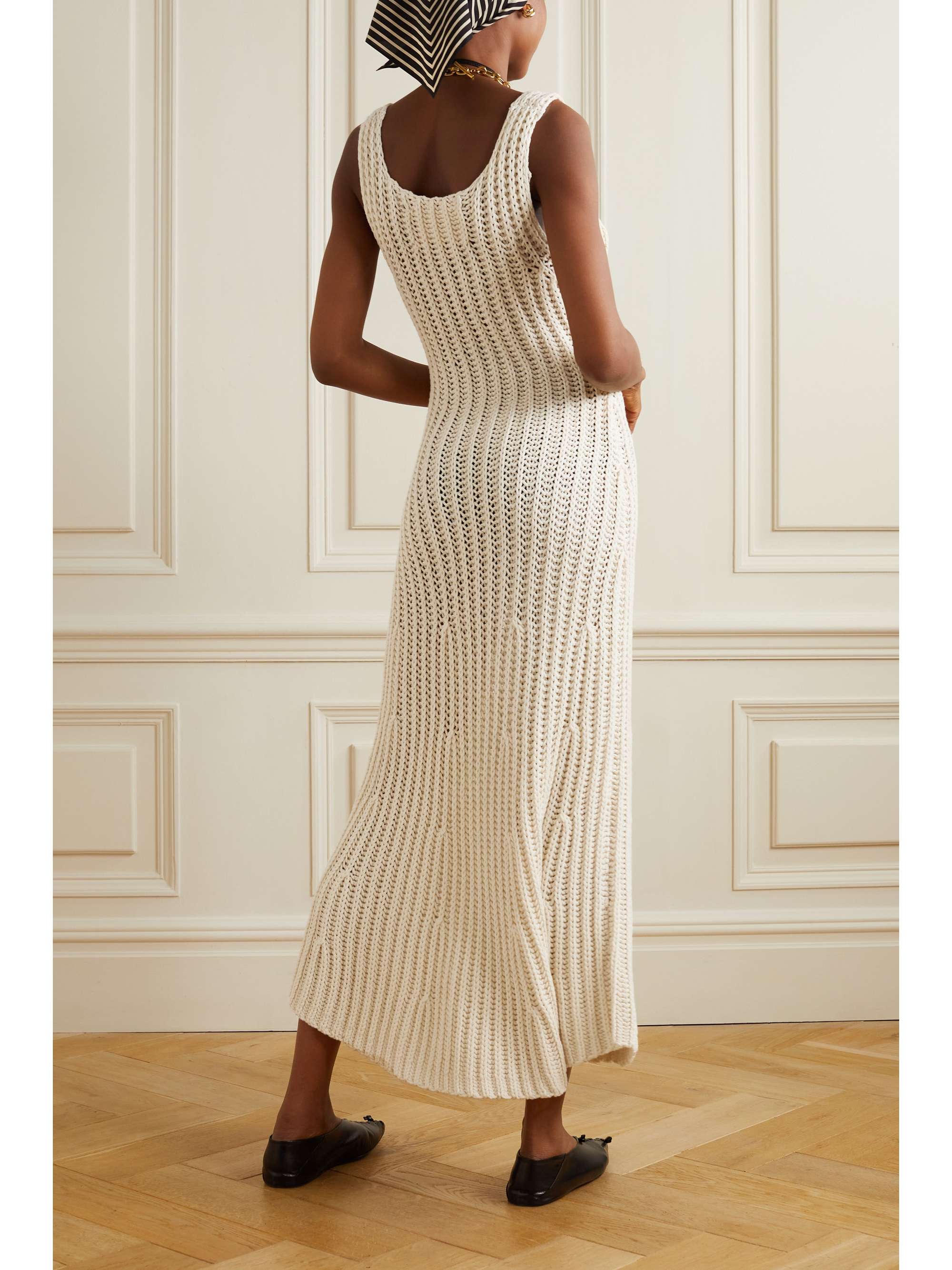 BY MALENE BIRGER Lione crocheted merino wool and cotton-blend maxi dress
