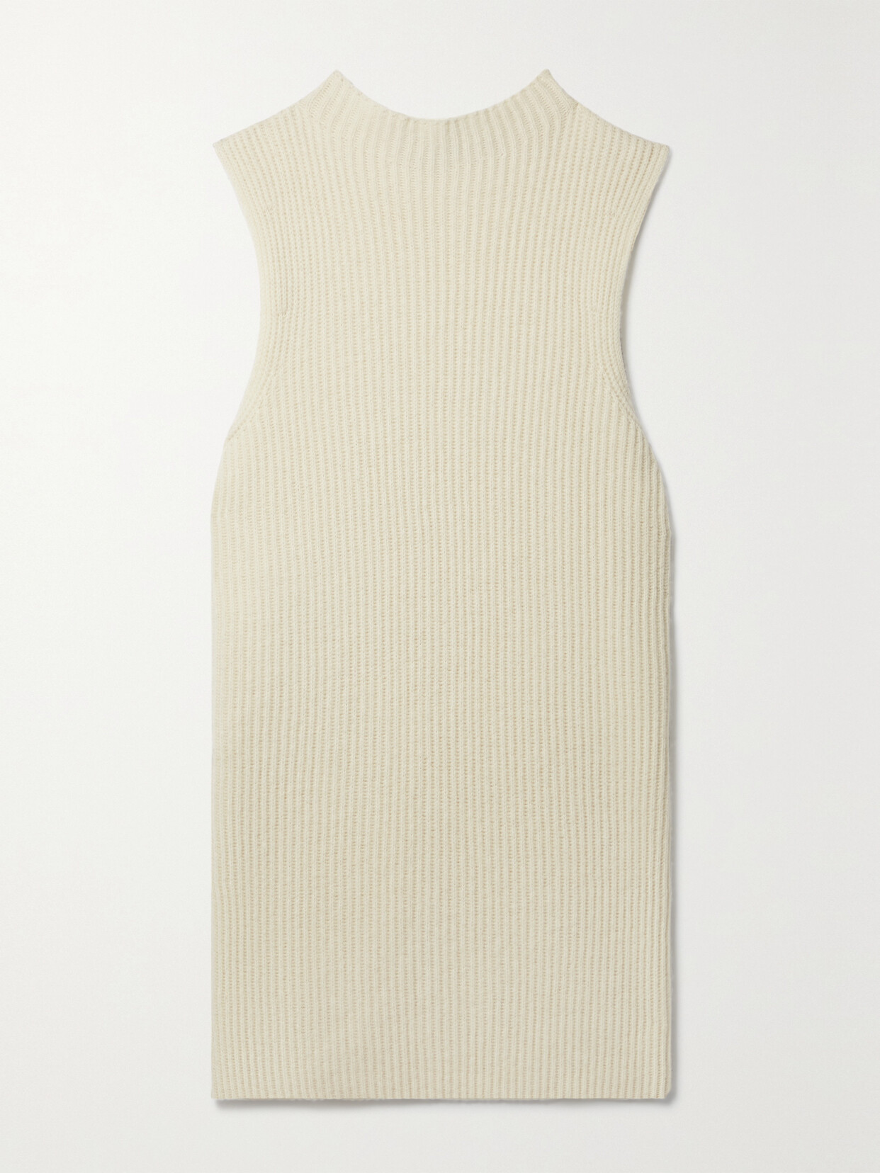 Another Tomorrow - + Net Sustain Ribbed Recycled-cashmere And Wool-blend Top - Off-white