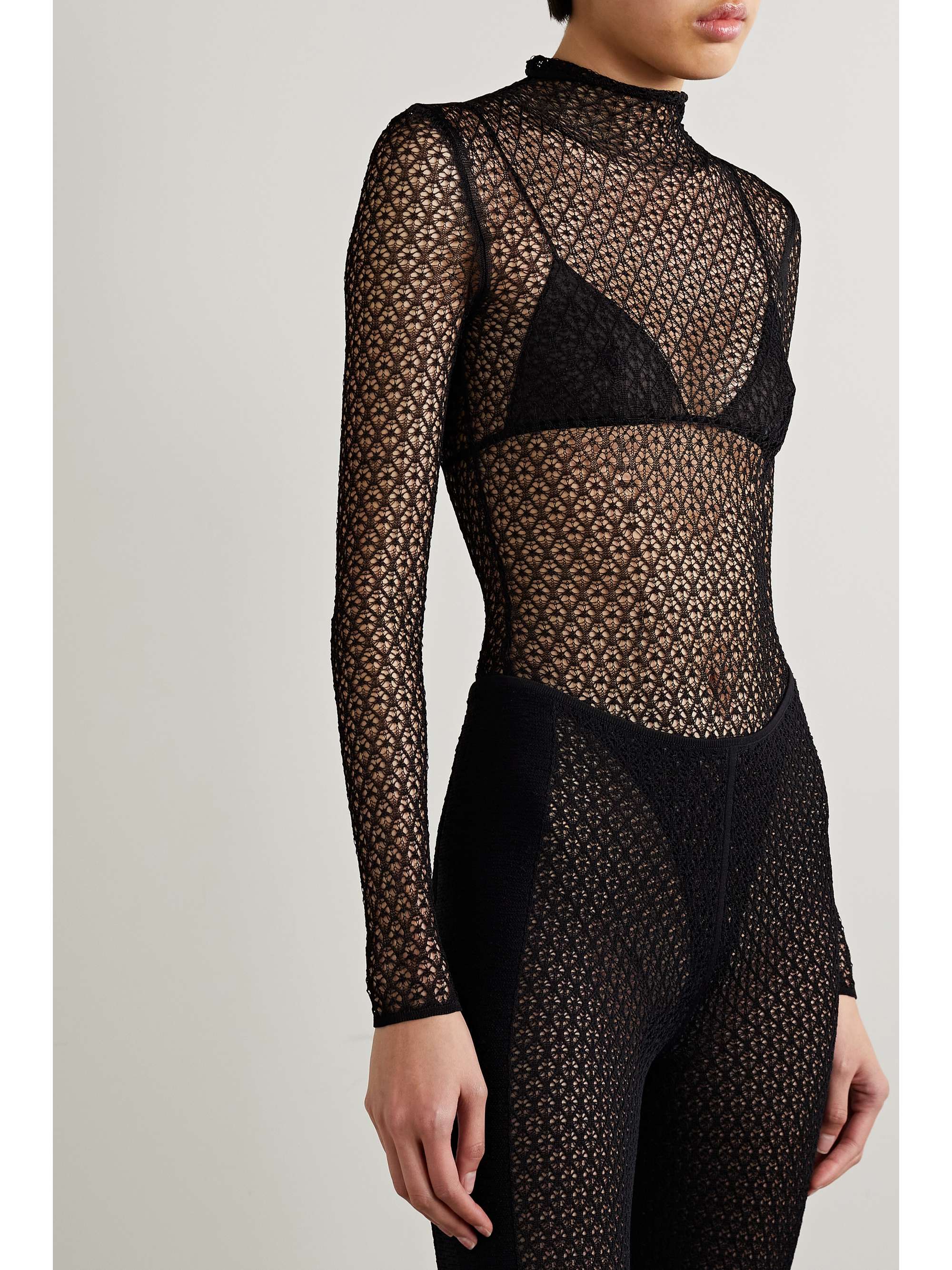 KHAITE Fena crocheted bodysuit