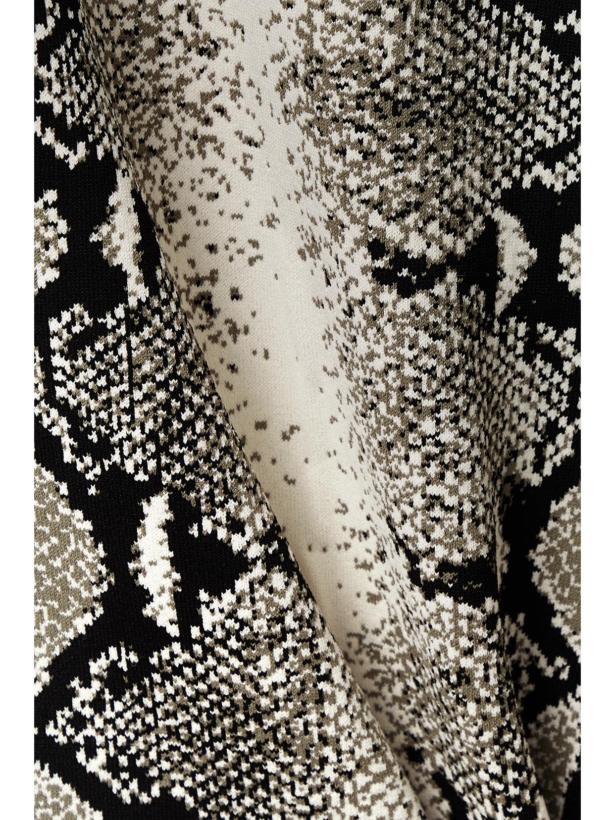 Khaite The Rumer Python Print Strapless Midi Dress In Cream