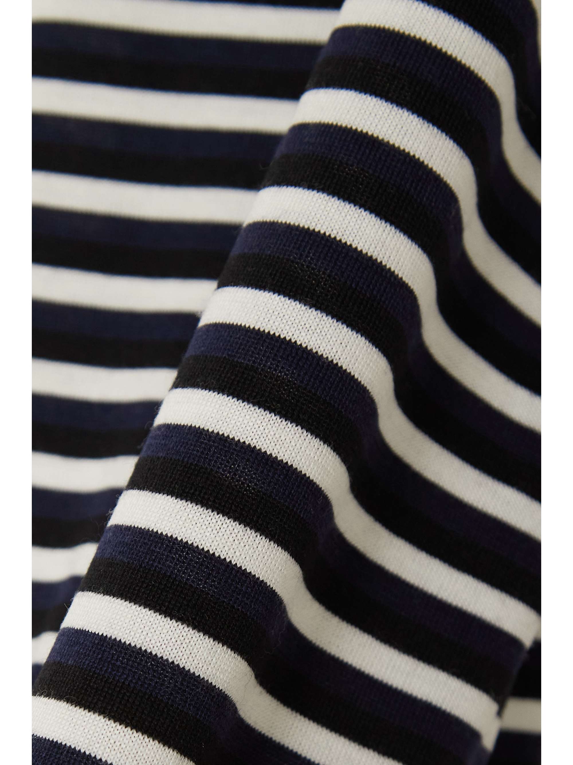 THEORY Striped wool-blend T-shirt