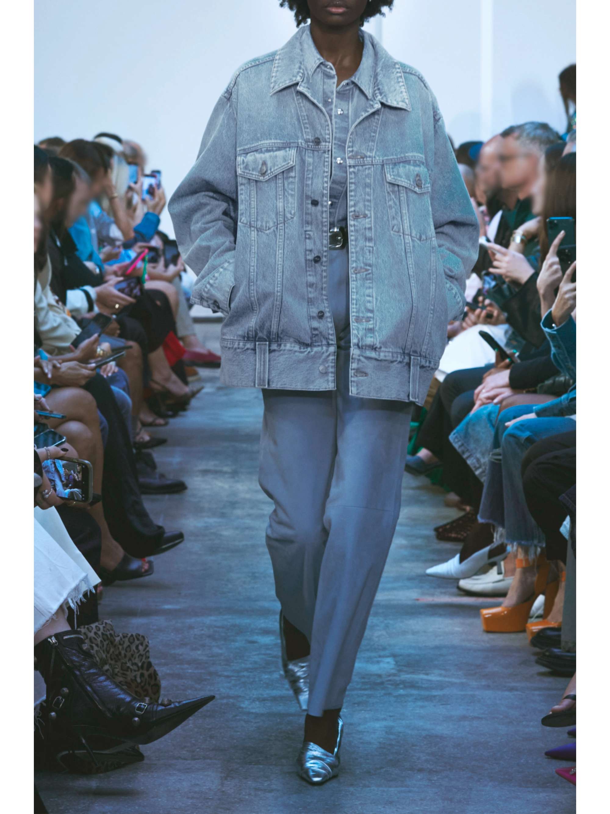 KHAITE Grizzo oversized denim jacket