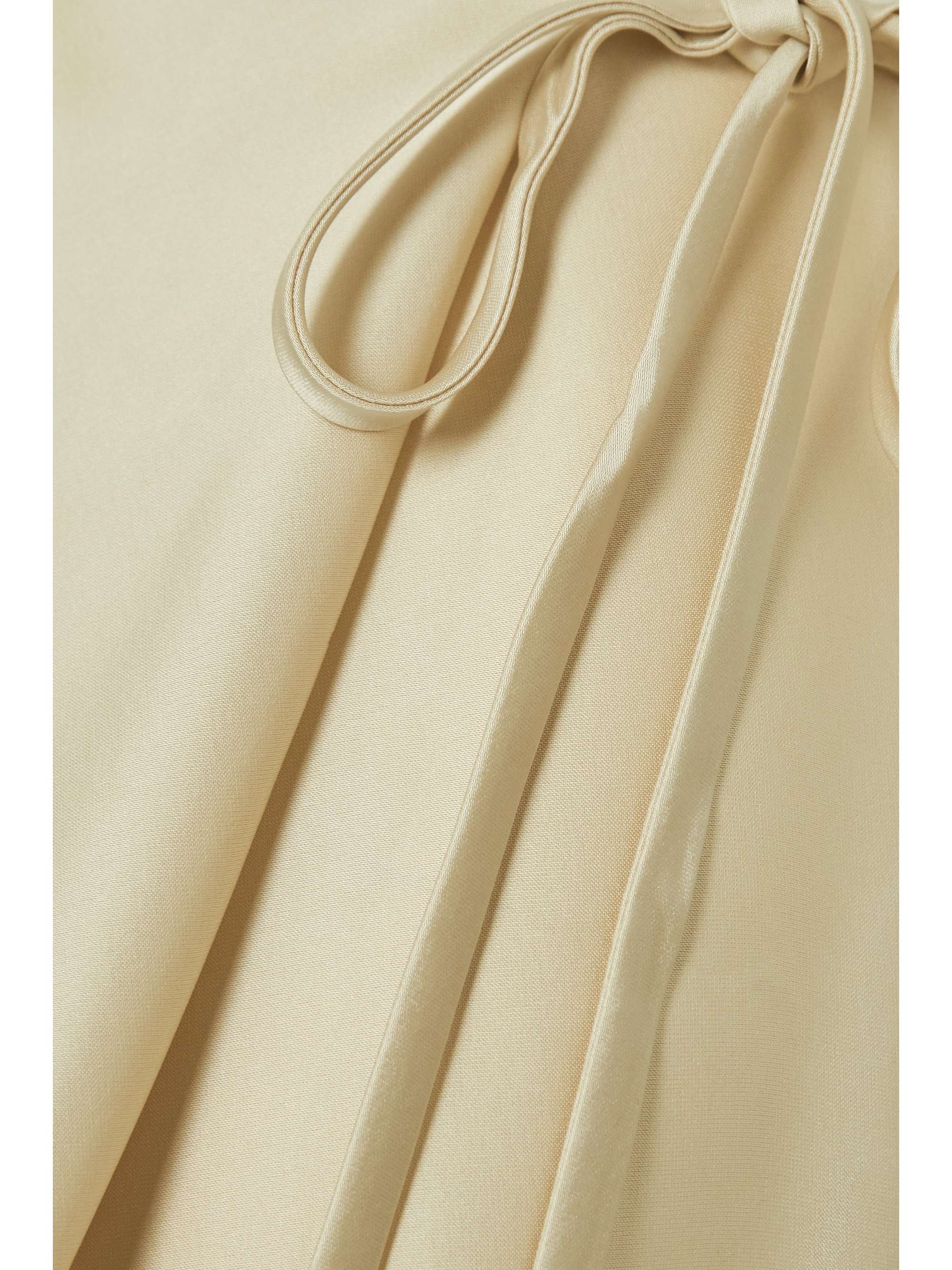 THEORY Satin midi wrap skirt