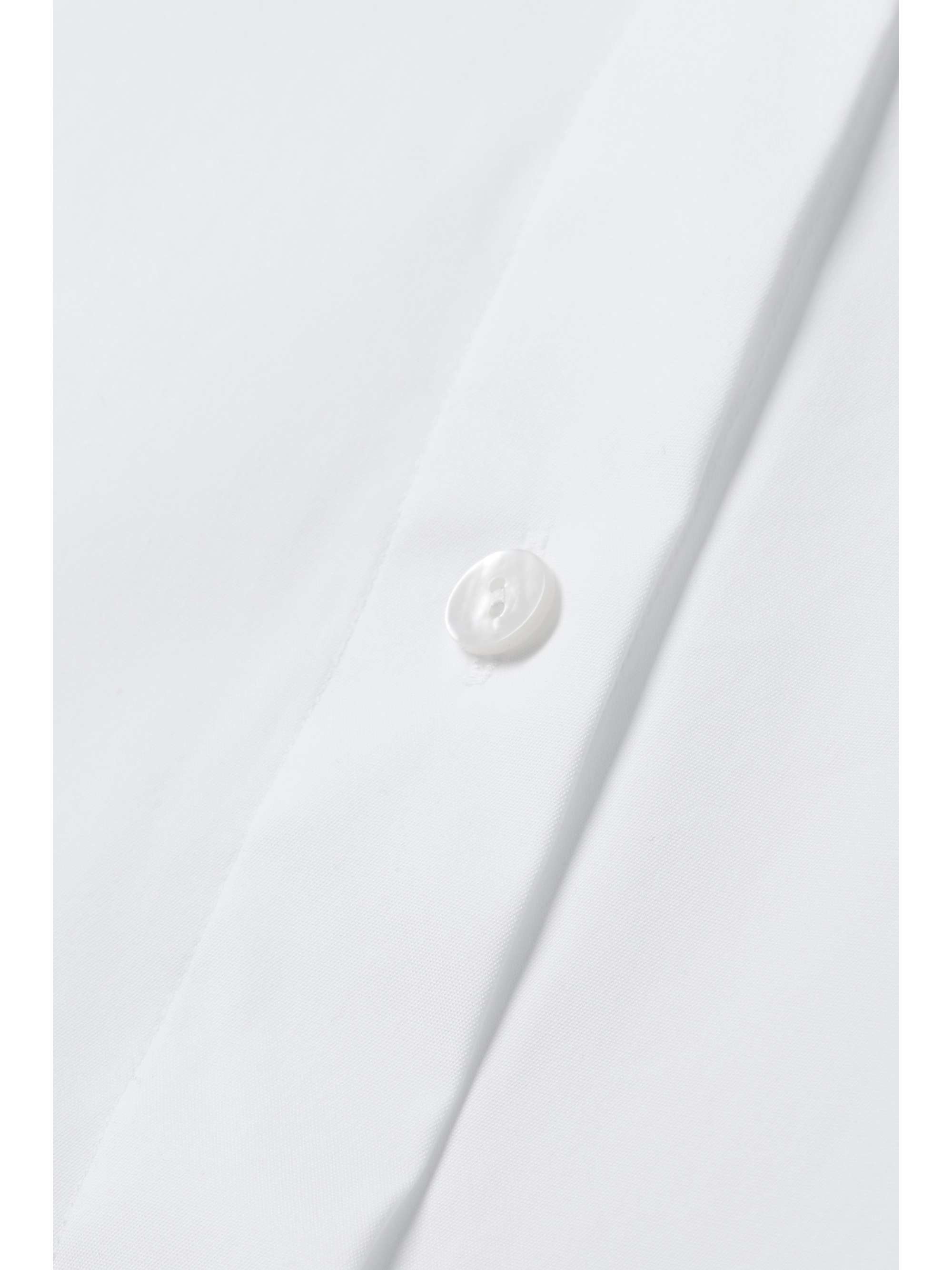 THEORY Gathered cotton-blend poplin mini shirt dress