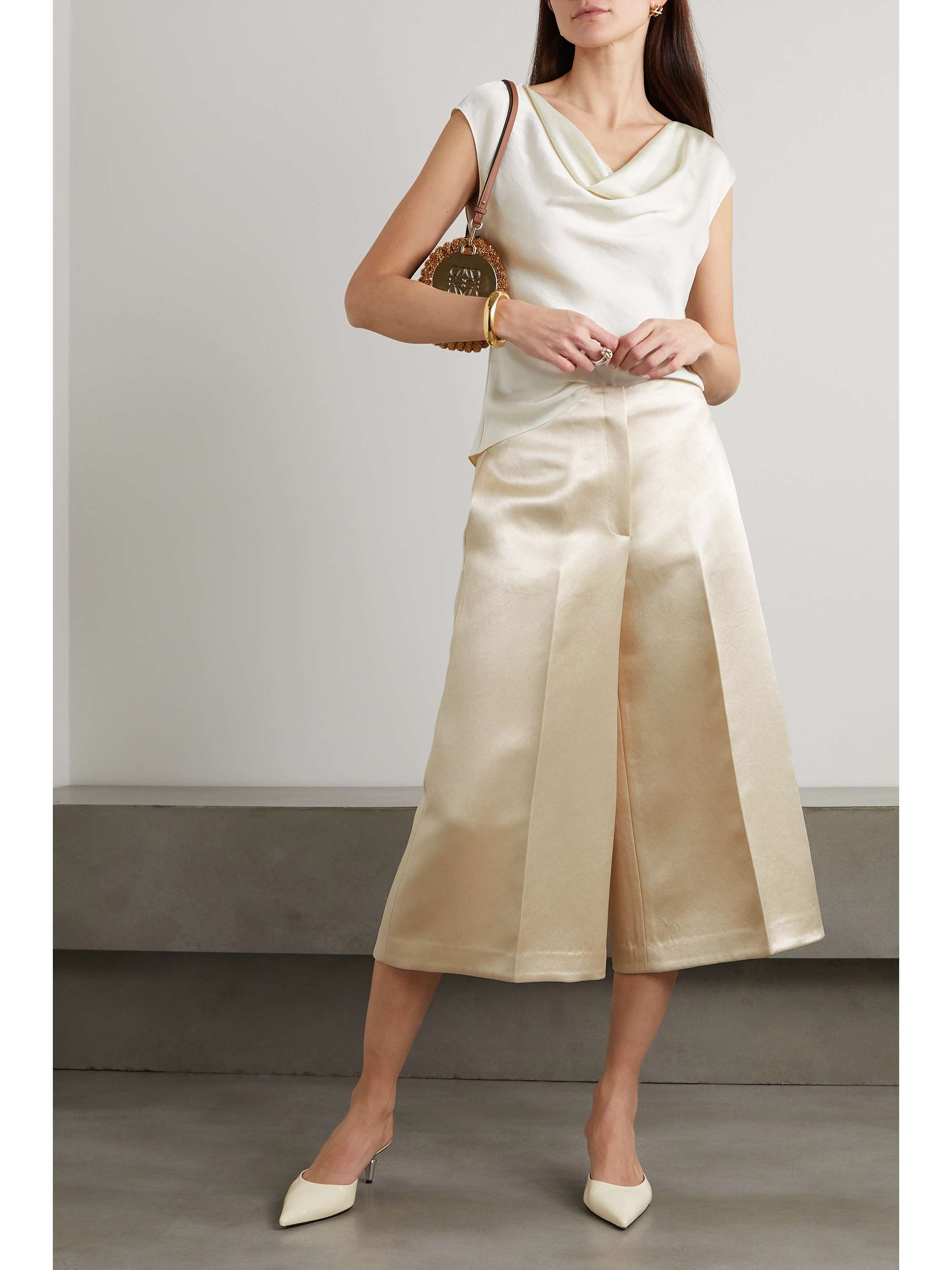 THEORY Satin culottes
