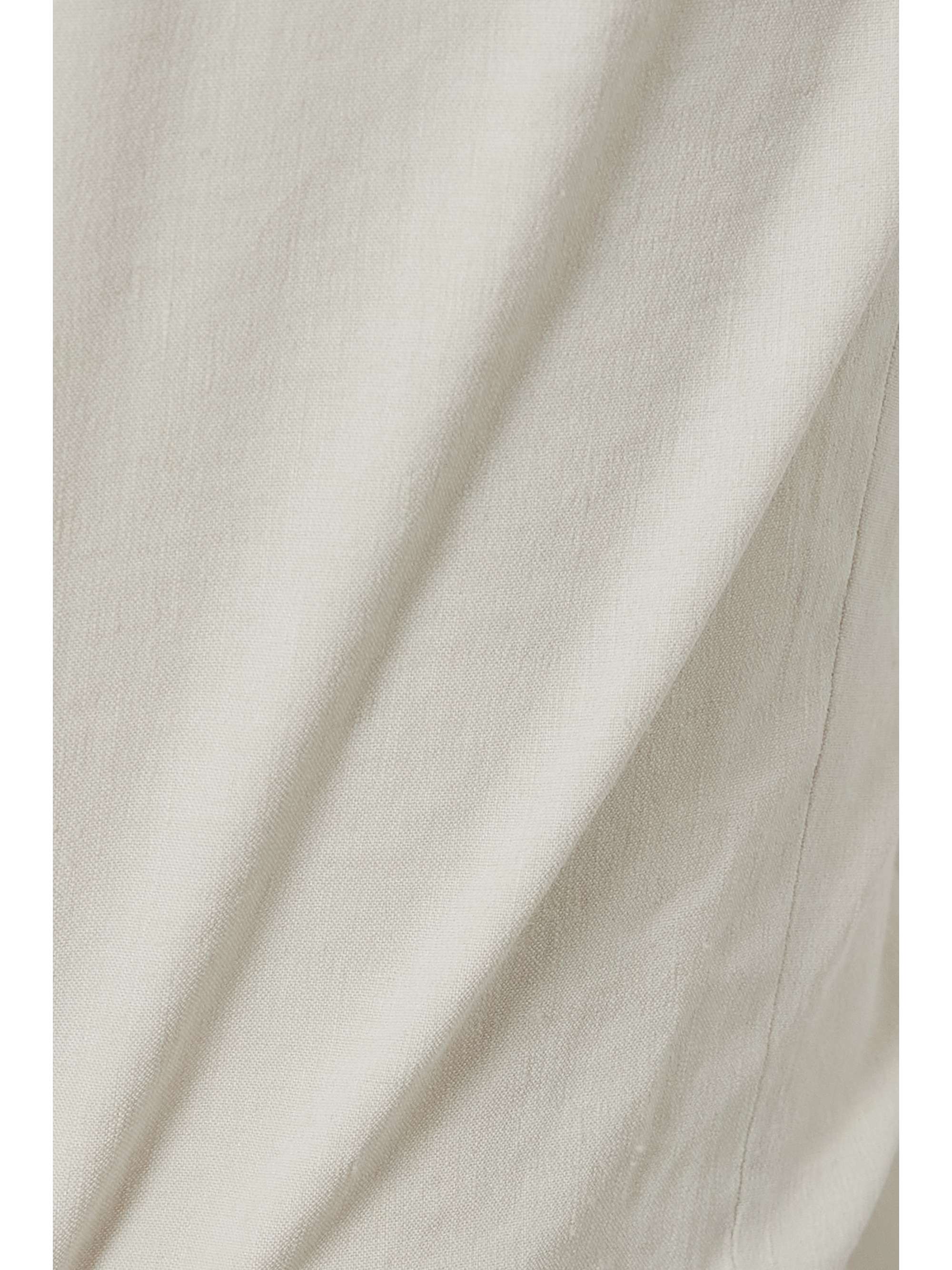 THEORY Treeca cropped stretch linen-blend straight-leg pants