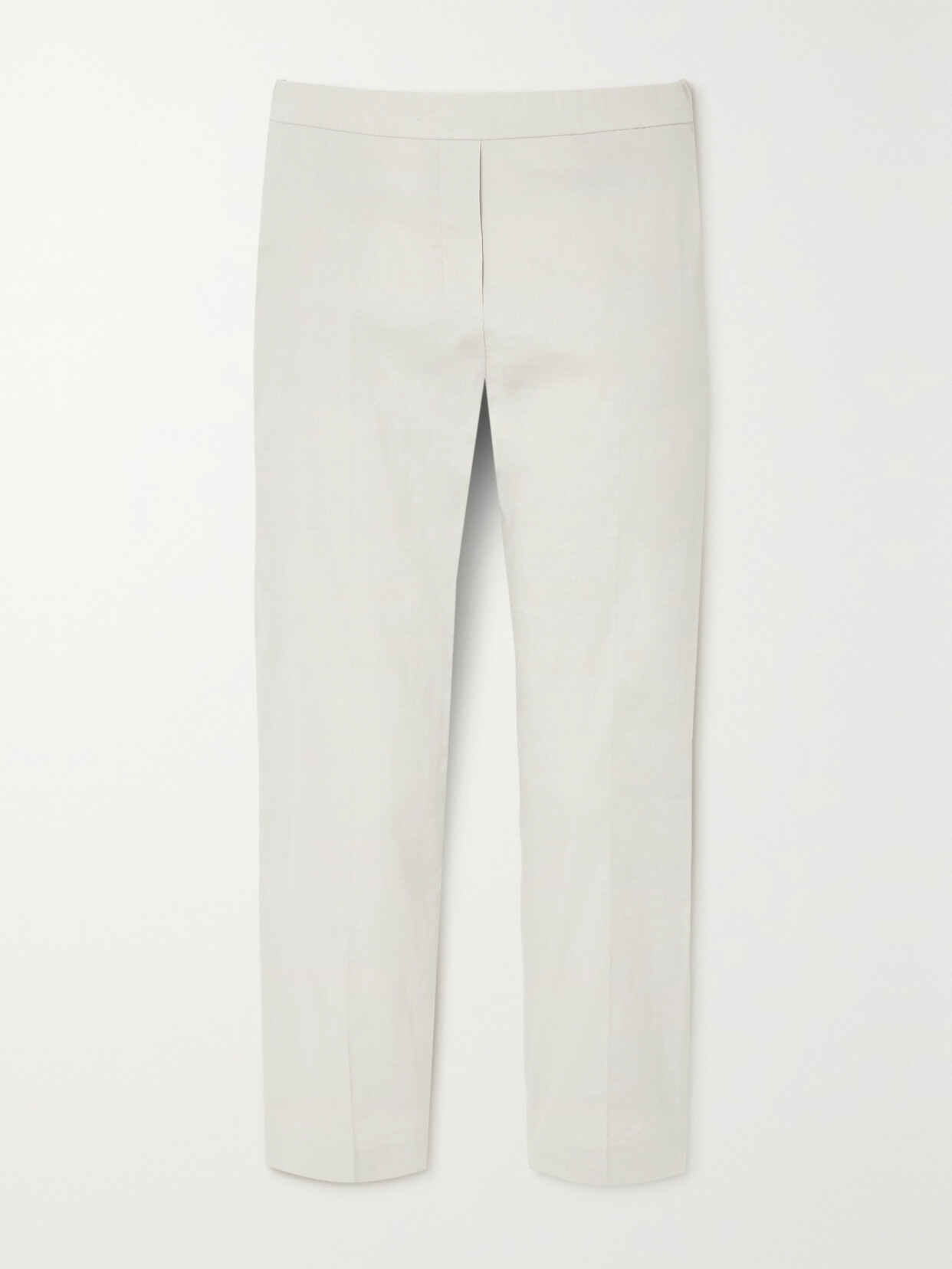 Theory - Stretch Linen-blend Straight-leg Pants - Neutrals