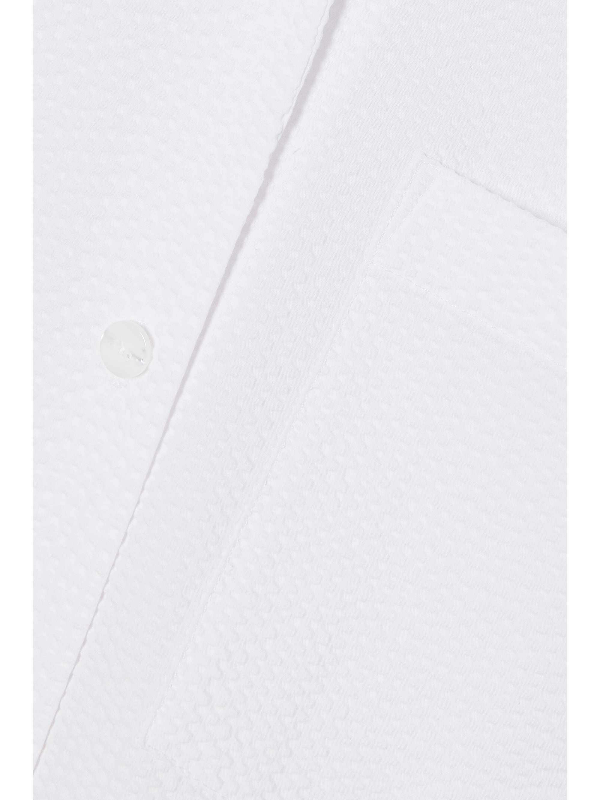 THEORY Cotton-blend cloqué shirt