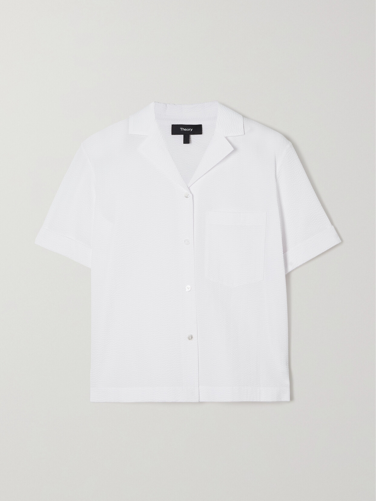 Theory - Cotton-blend Cloqué Shirt - White