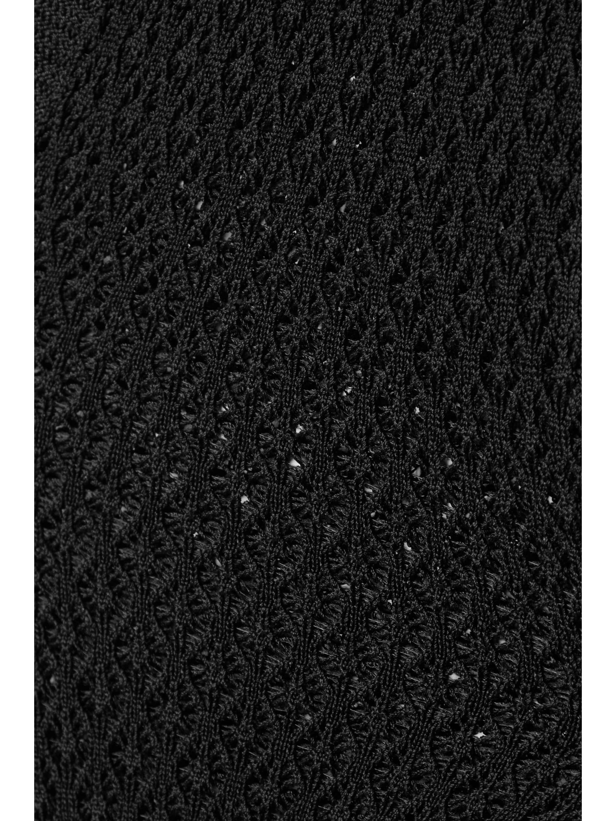 KHAITE Nepala crochet-knit stirrup leggings