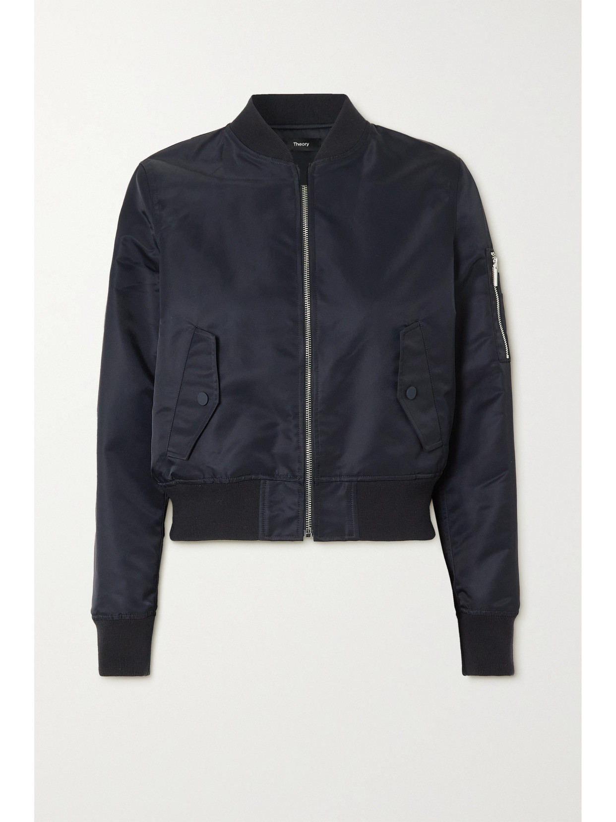 Theory - Recycled-twill Bomber Jacket - Blue