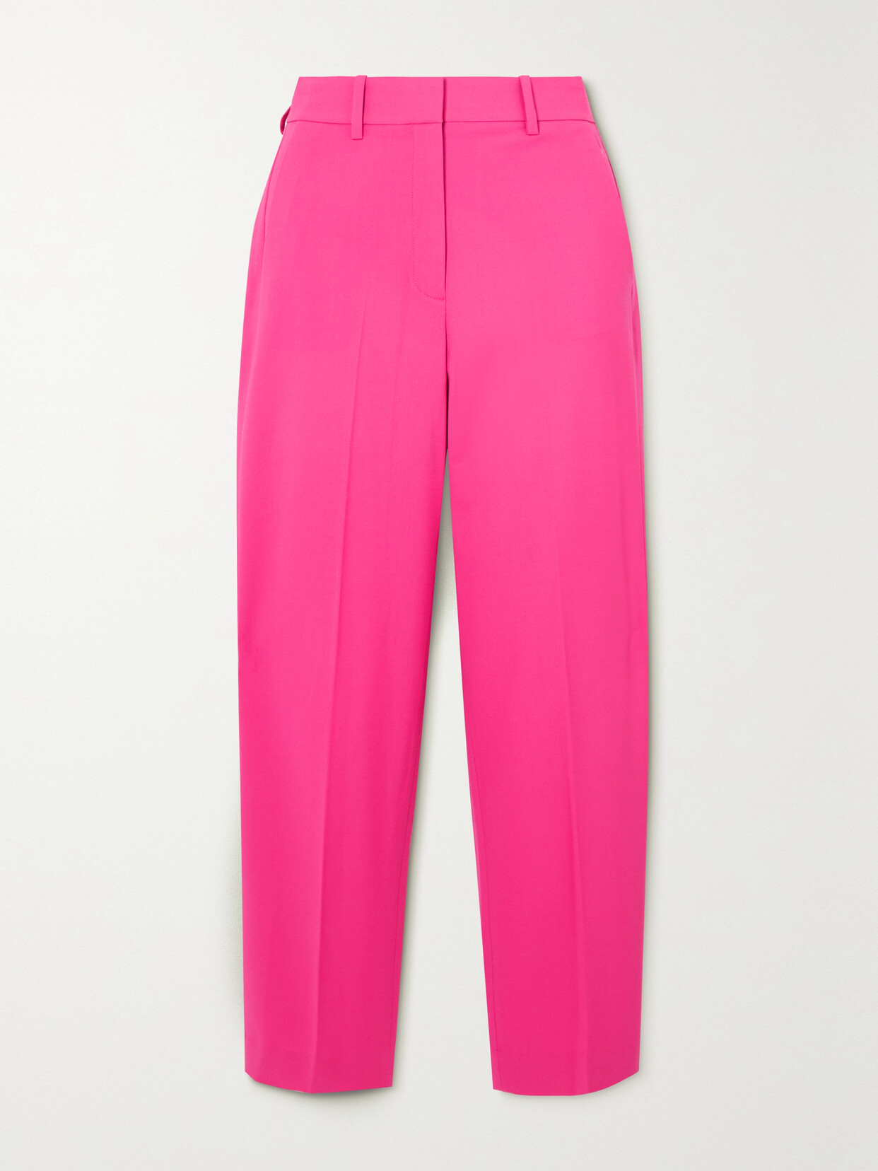 Theory - Cropped Stretch-wool Straight-leg Pants - Pink