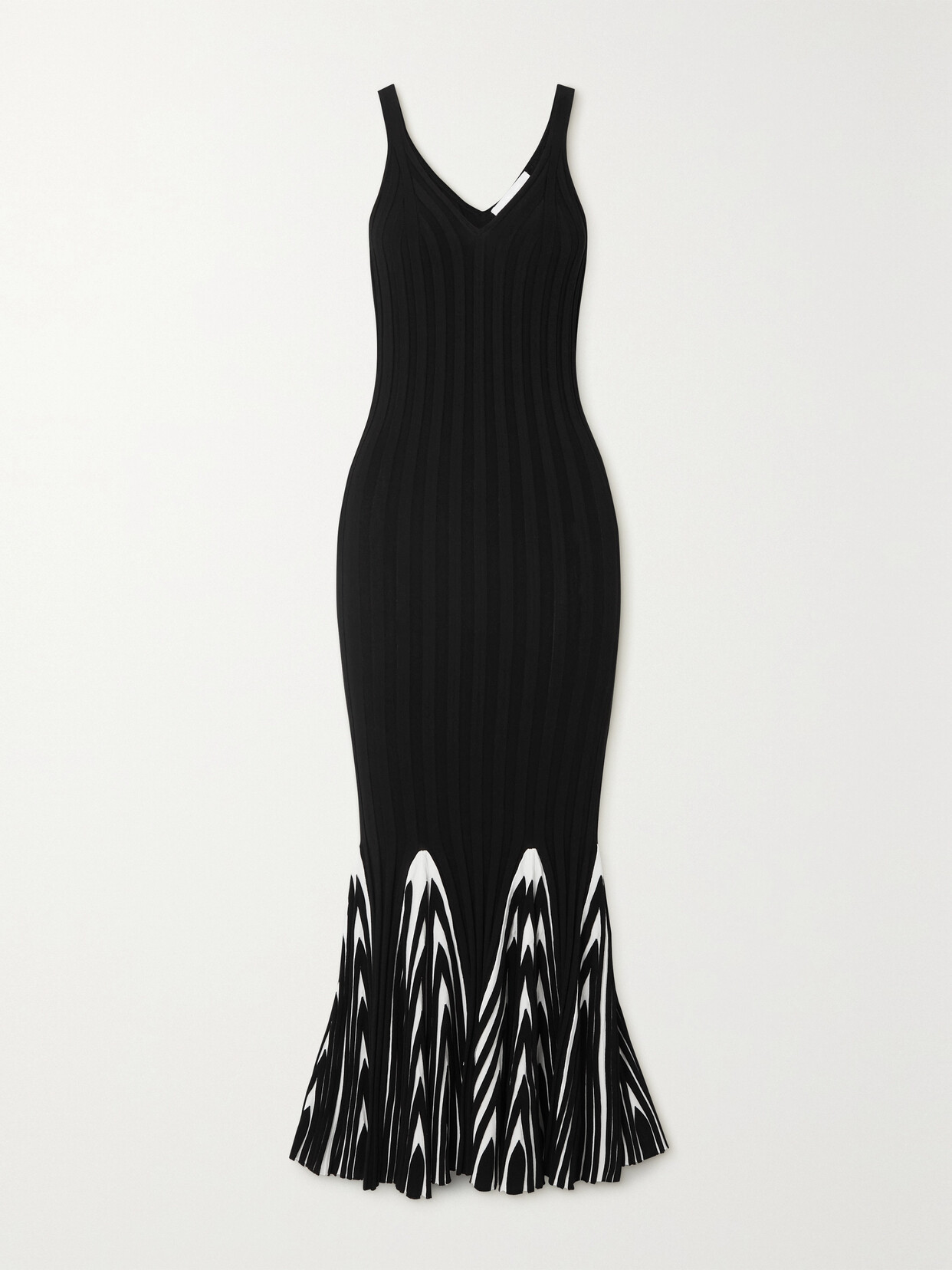 Helmut Lang - Angela Ribbed-knit Maxi Dress - Black