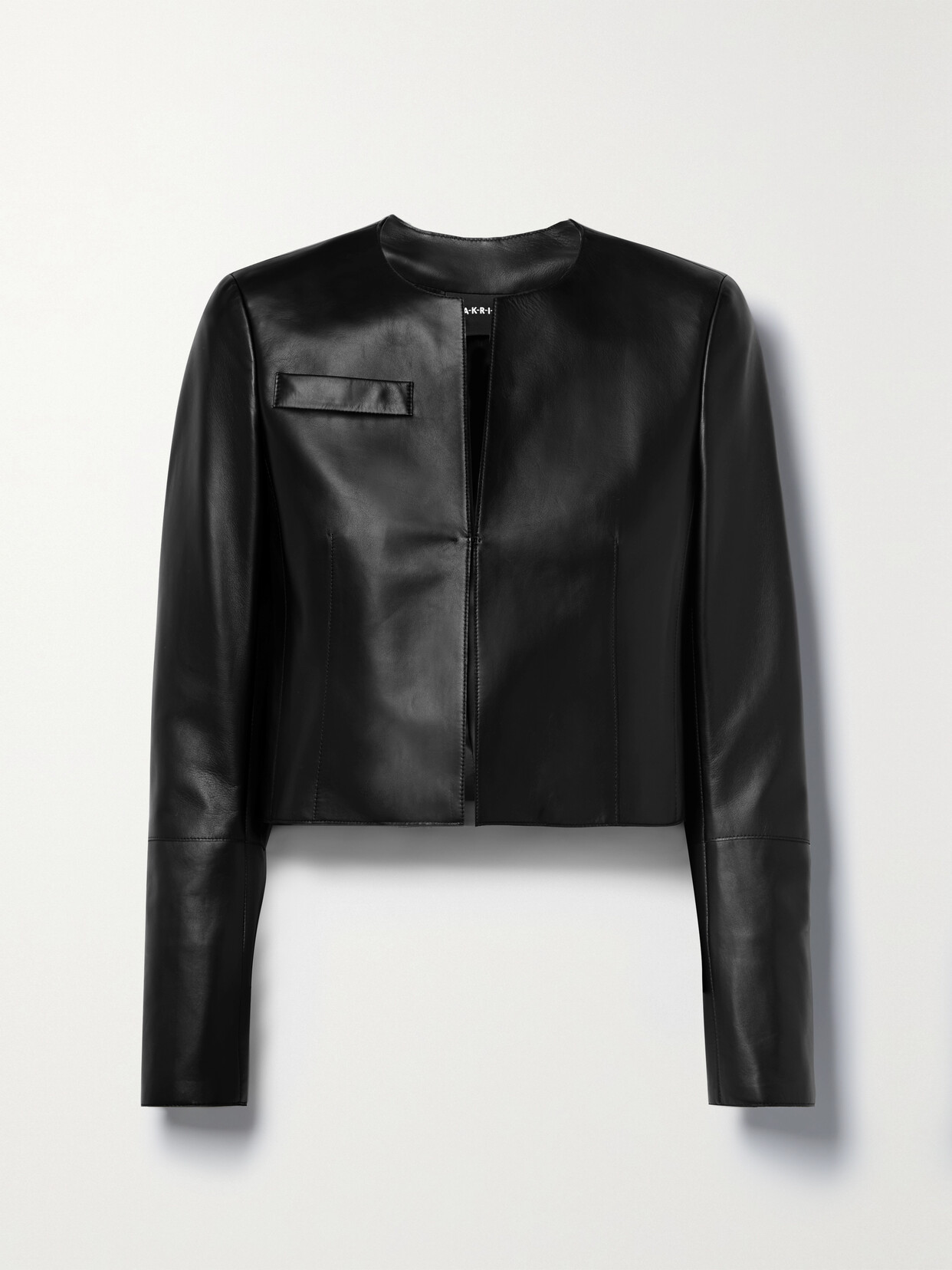 Akris - Hasso Cropped Leather Jacket - Black