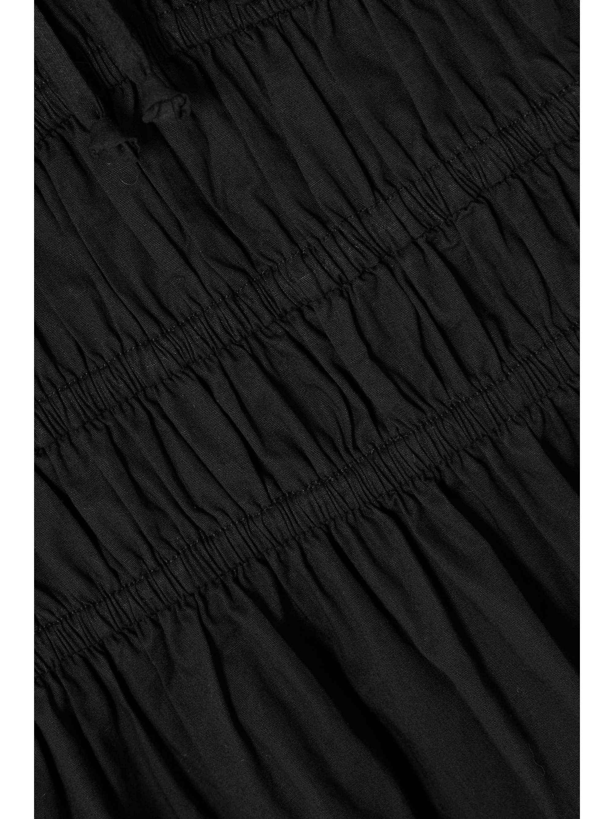 FAITHFULL Alboa smocked organic cotton mini dress