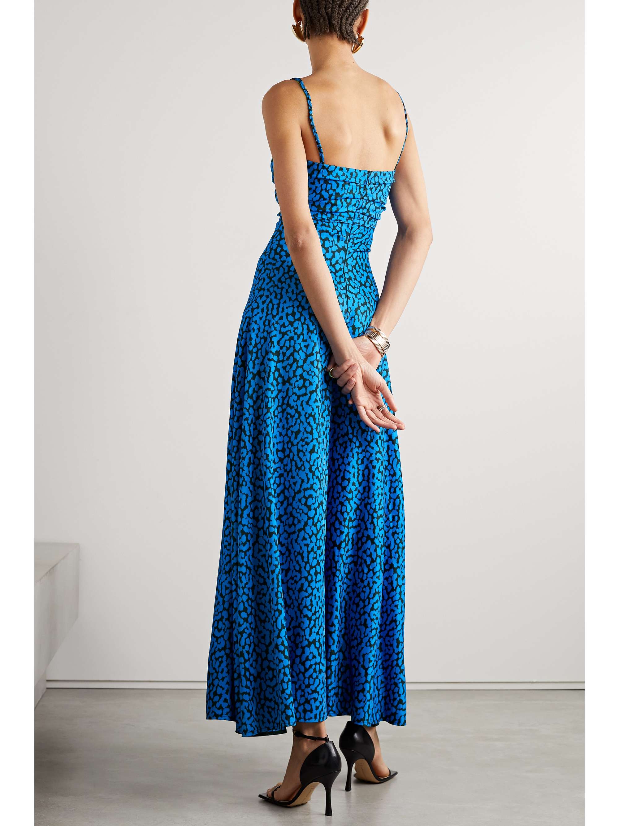 PROENZA SCHOULER Cutout leopard-print crepe maxi dress