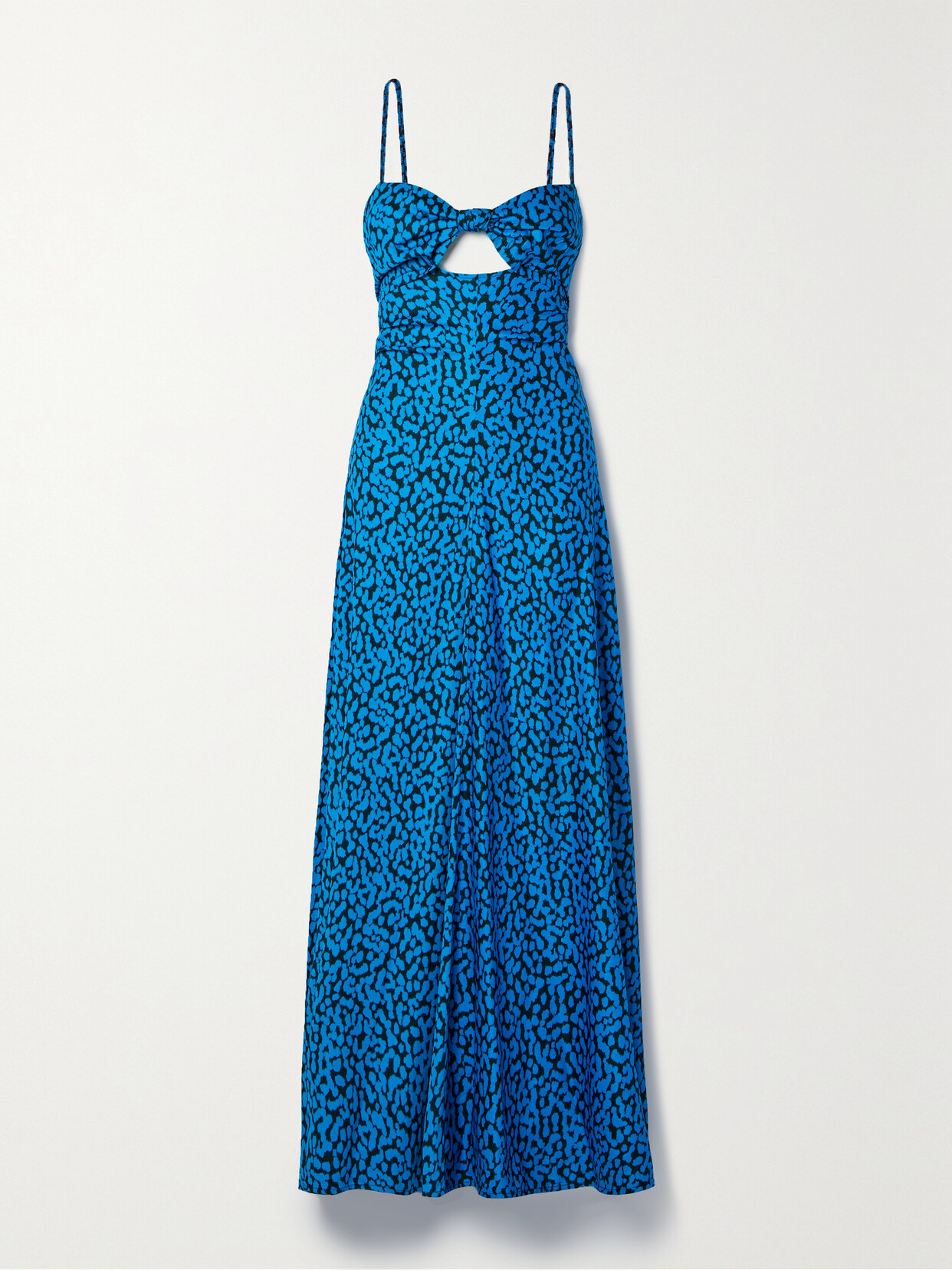 PROENZA SCHOULER CUTOUT LEOPARD-PRINT CREPE MAXI DRESS