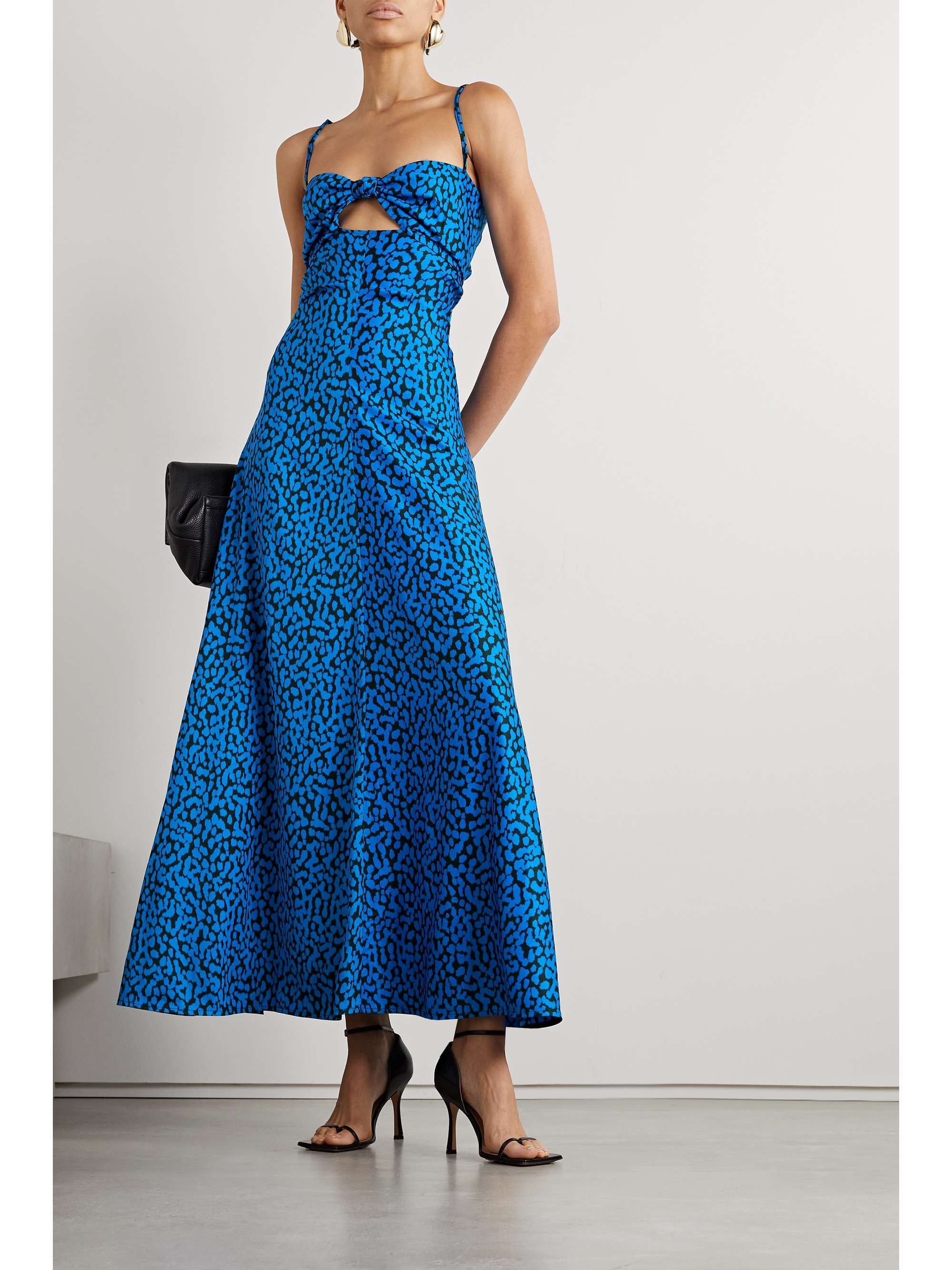 PROENZA SCHOULER Cutout leopard-print crepe maxi dress