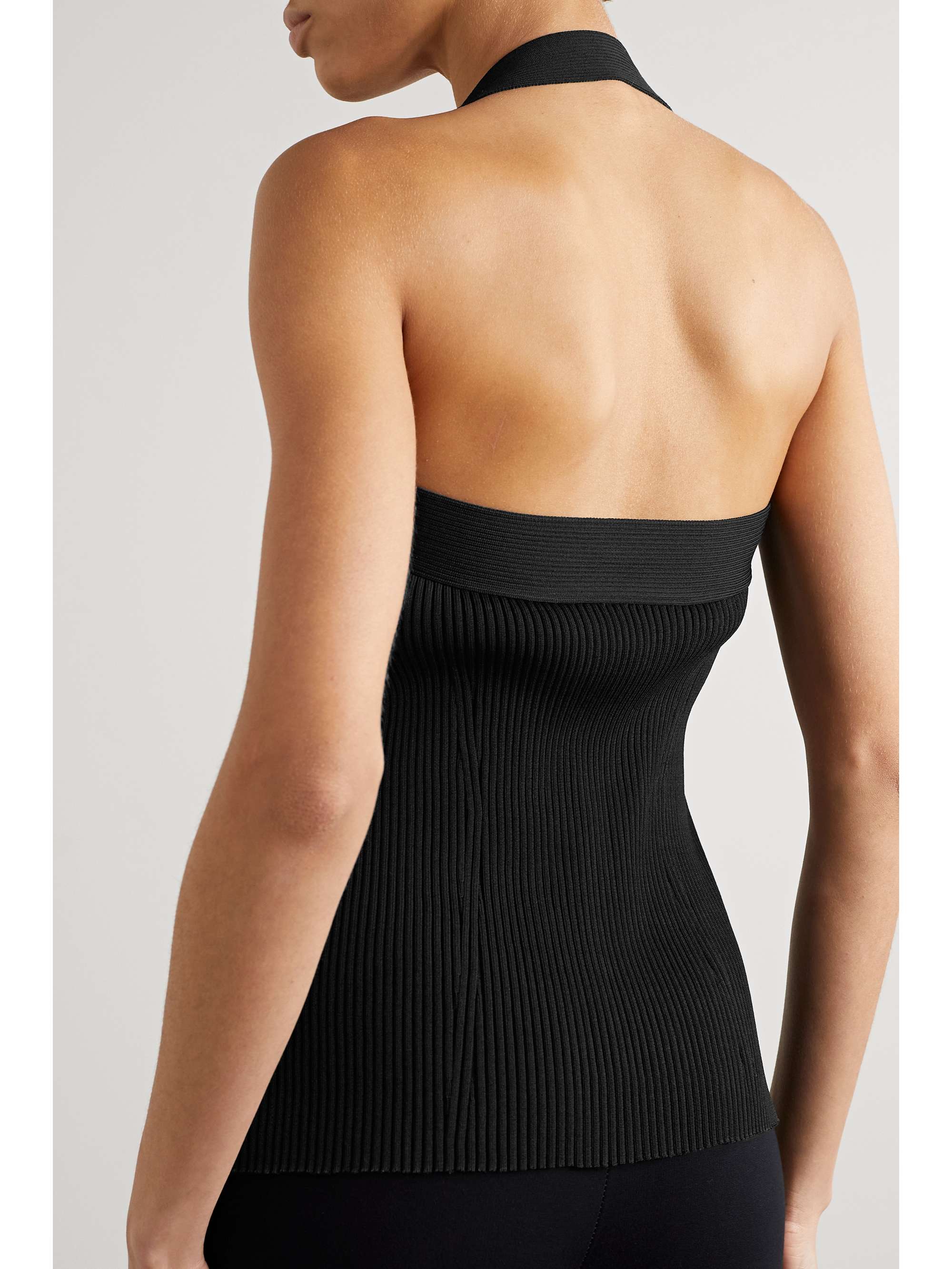 PROENZA SCHOULER Ribbed-knit halterneck top