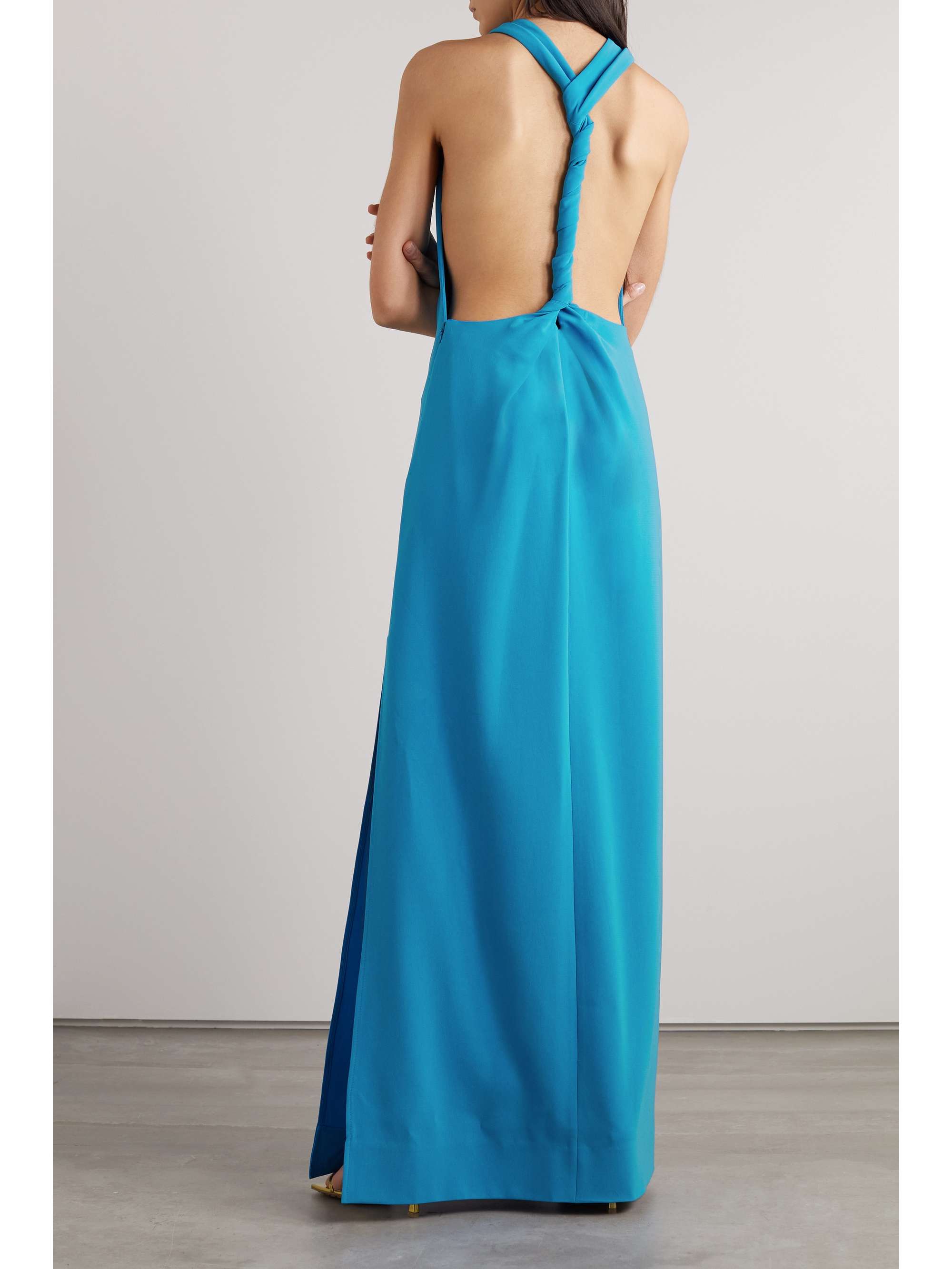 PROENZA SCHOULER Open-back draped crepe maxi dress