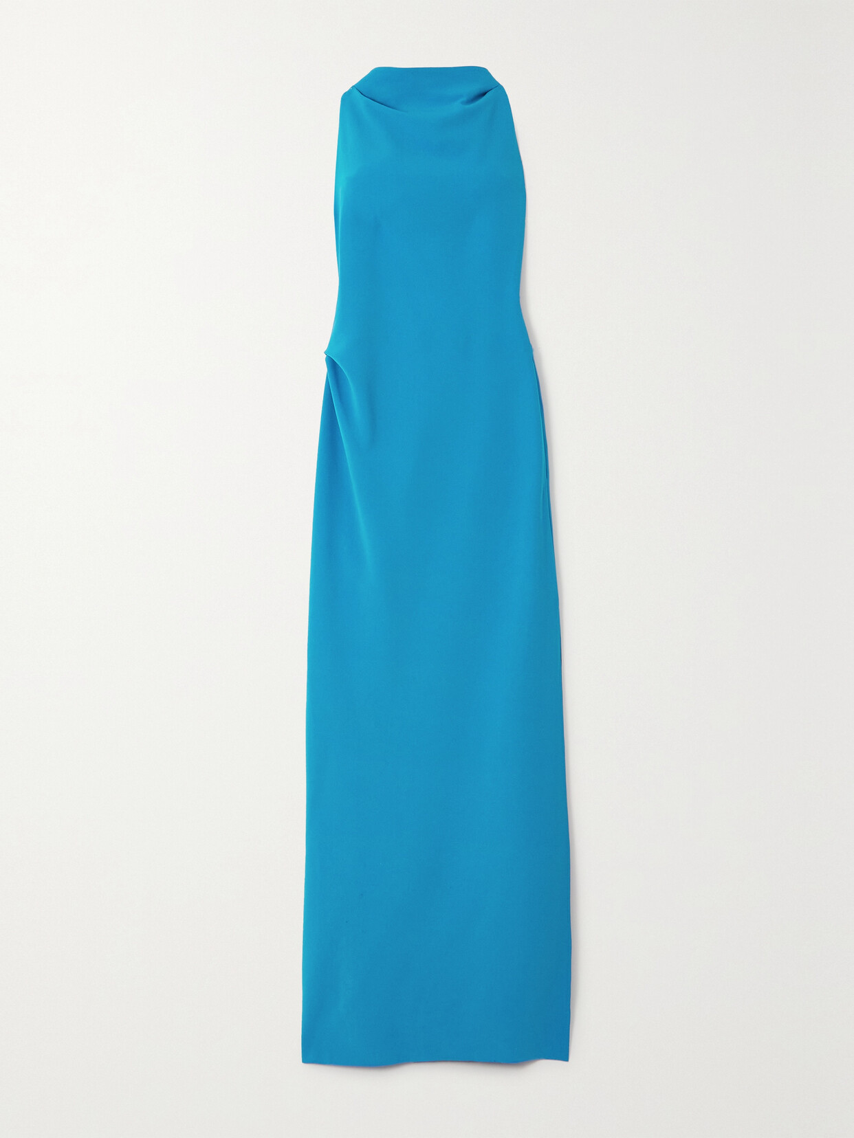 PROENZA SCHOULER OPEN-BACK DRAPED CREPE MAXI DRESS