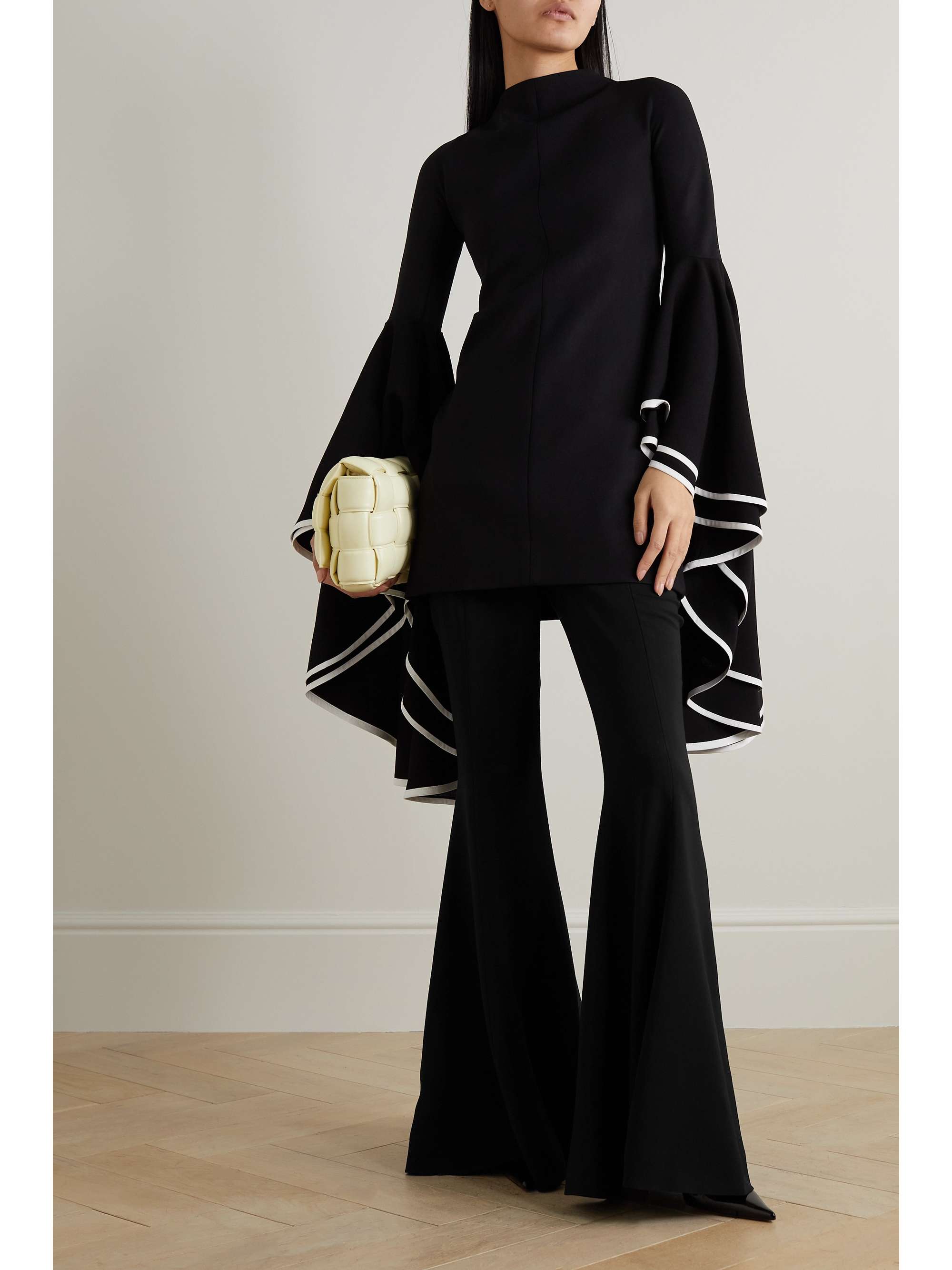 PROENZA SCHOULER 스트레치 크레이프 플레어 팬츠