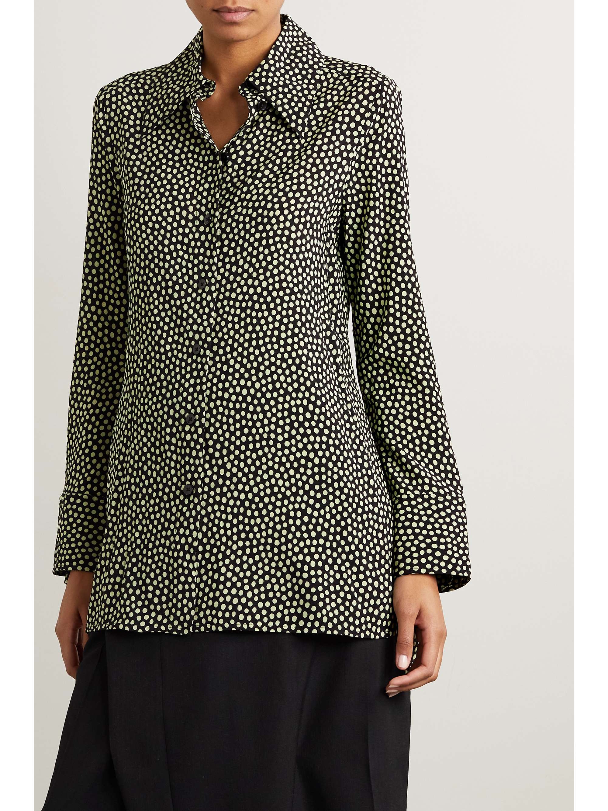 PROENZA SCHOULER Polka-dot satin shirt