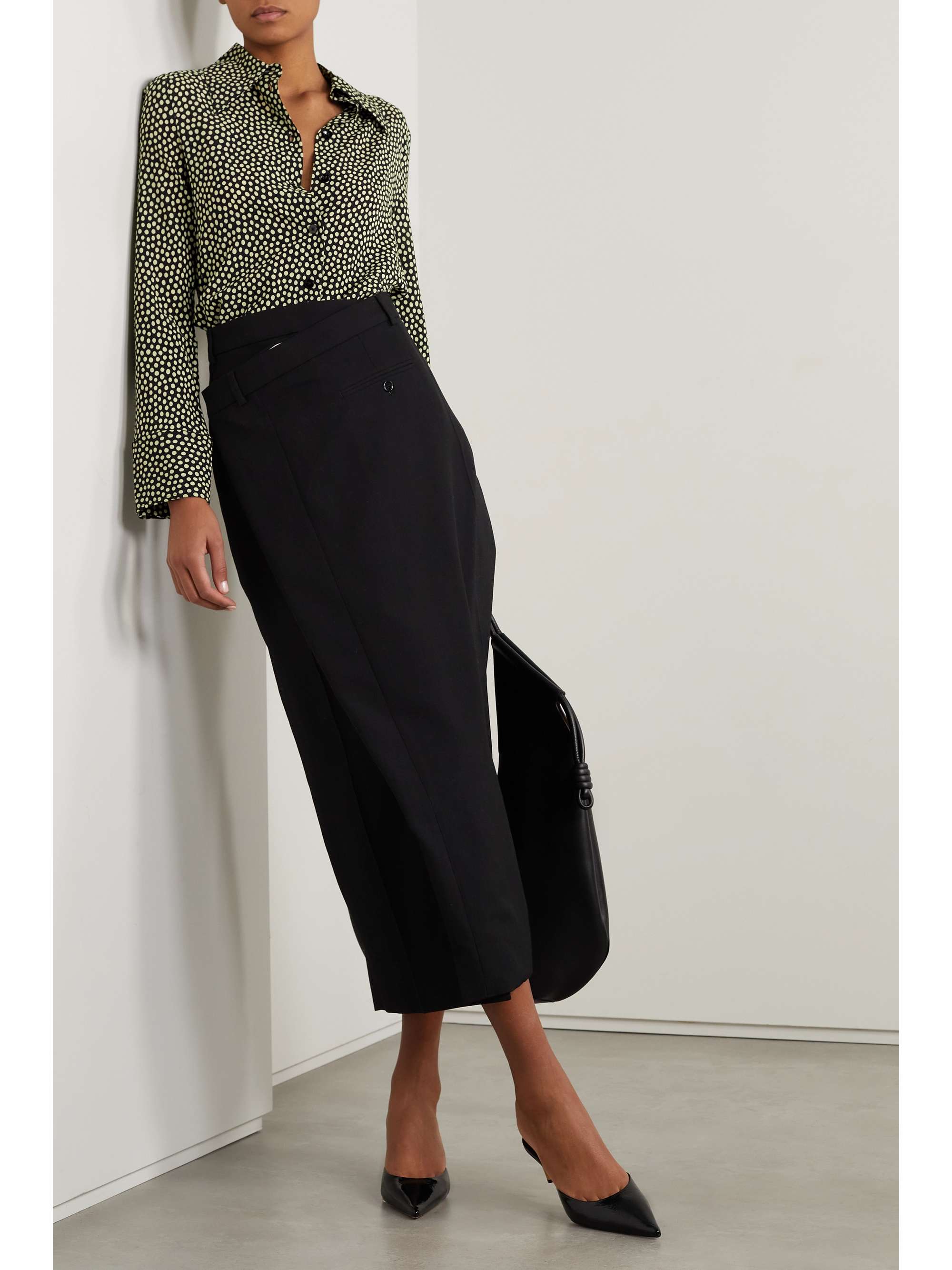 PROENZA SCHOULER Polka-dot satin shirt