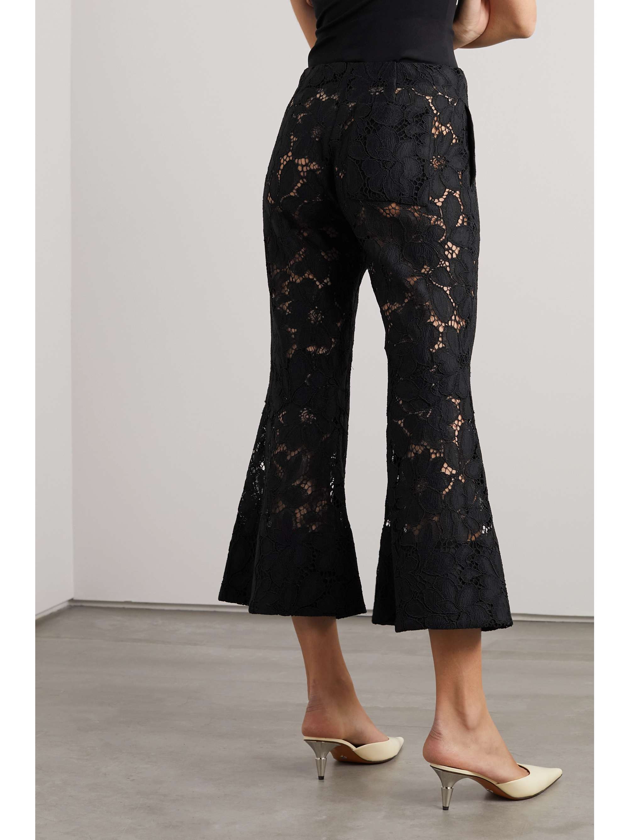 PROENZA SCHOULER Cropped corded lace flared pants