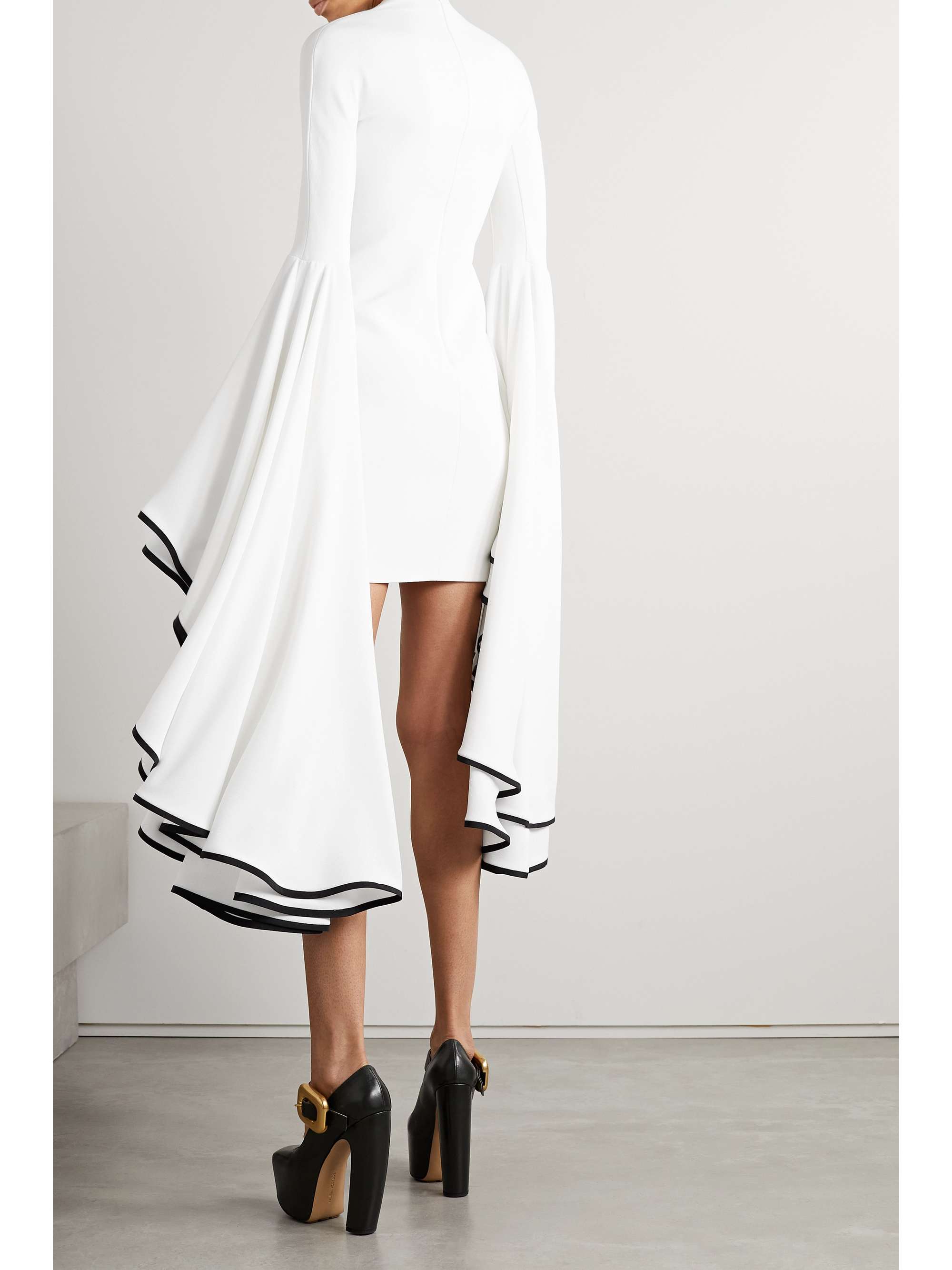PROENZA SCHOULER Ruffled stretch-crepe mini dress