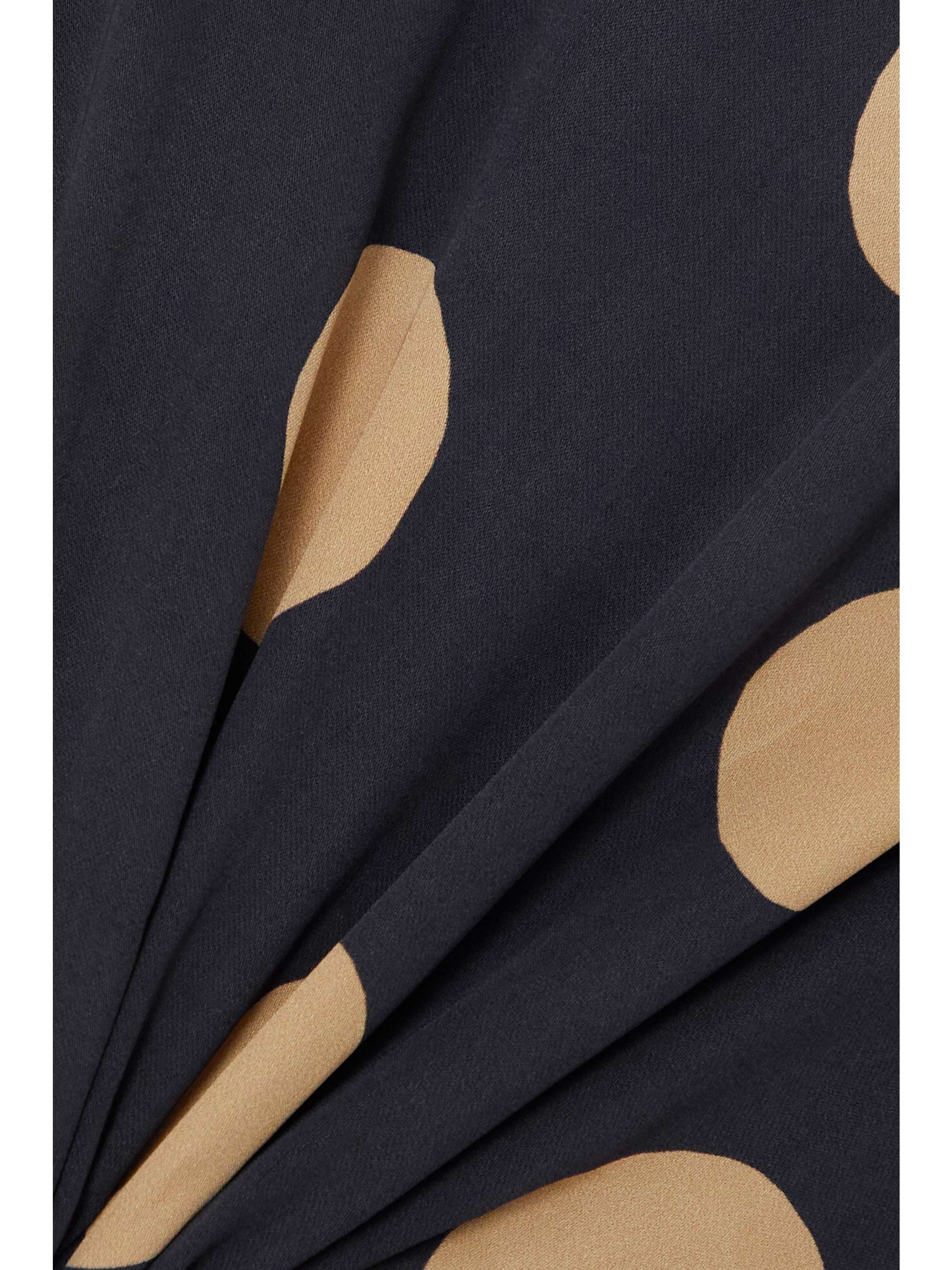 PROENZA SCHOULER ストレッチジャージ カットアウト レイヤード トップス ポルカドット柄