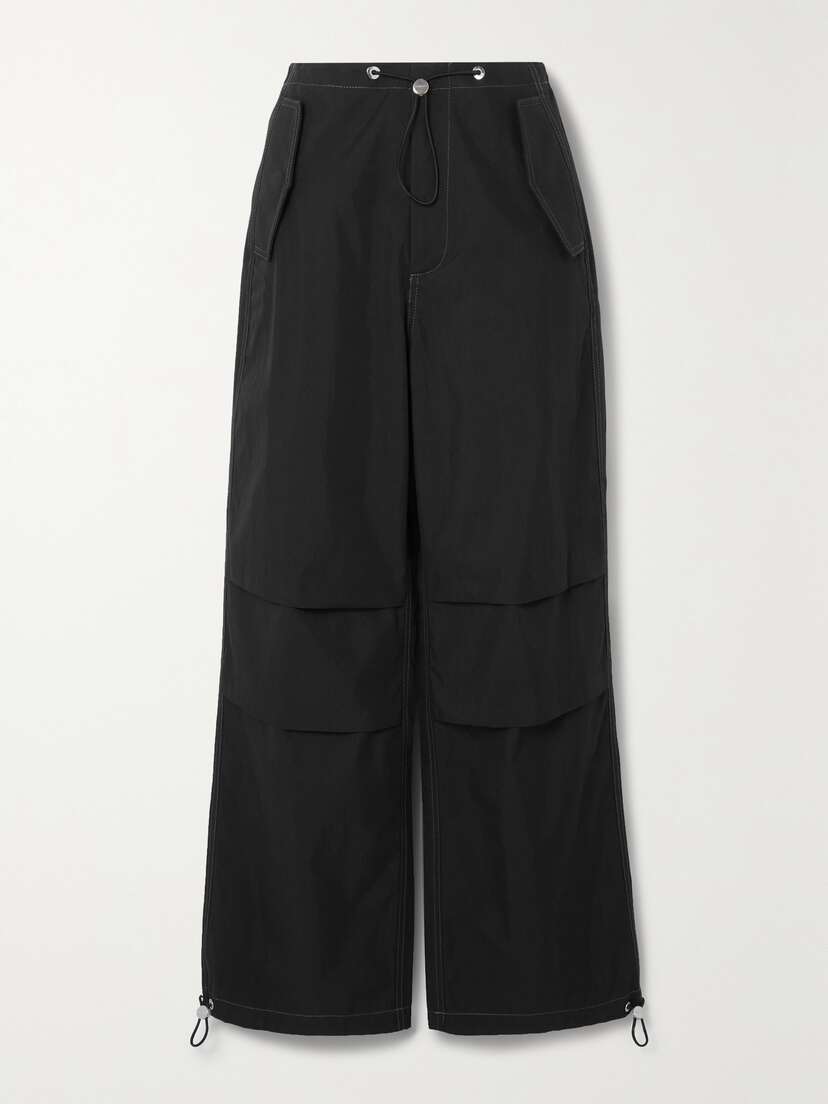Dion Lee Toggle Parachute Cotton-blend Gabardine Straight-leg Cargo Pants