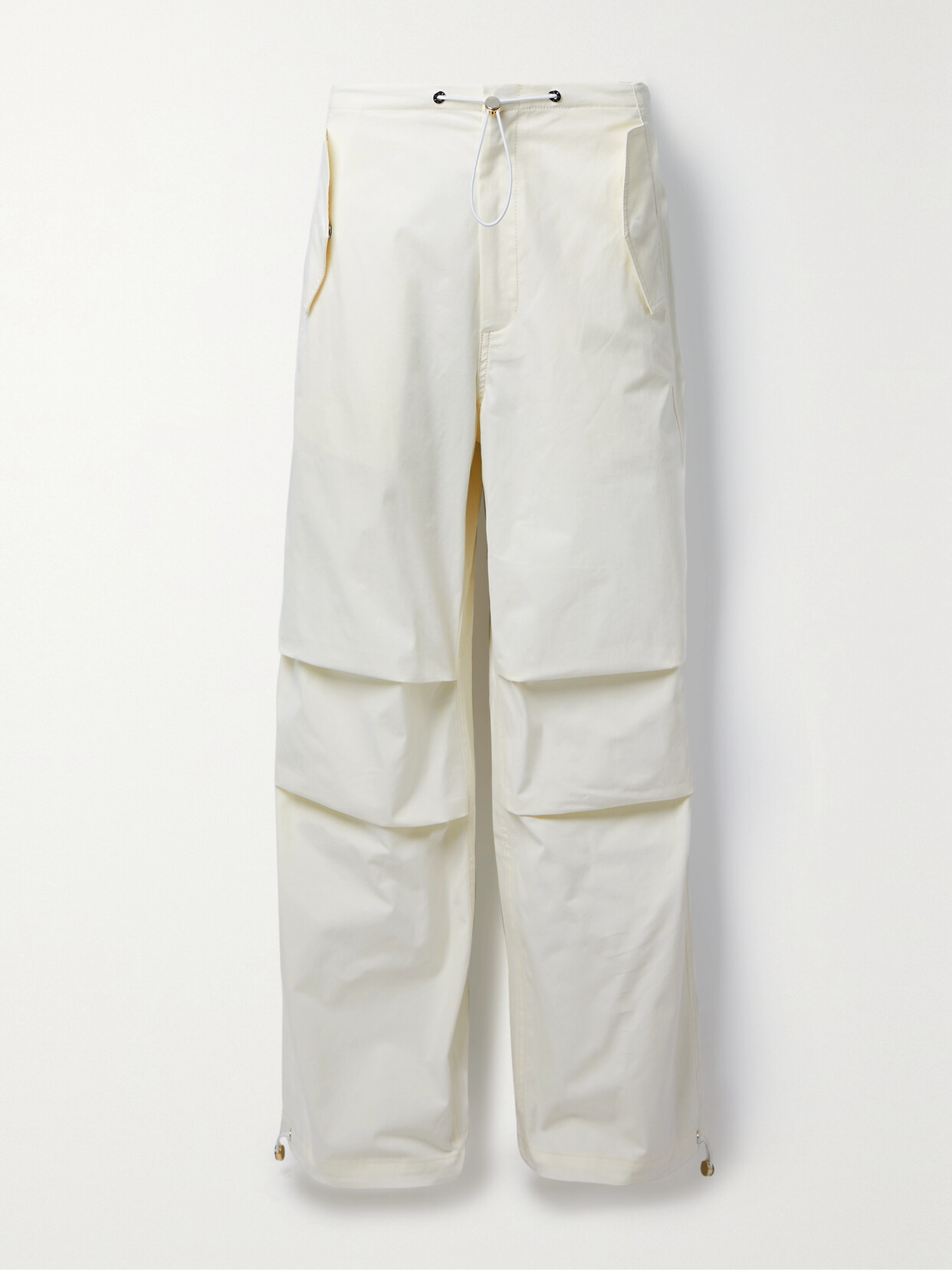 Dion Lee - Toggle Parachute Cotton-blend Gabardine Straight-leg Cargo Pants - Ivory