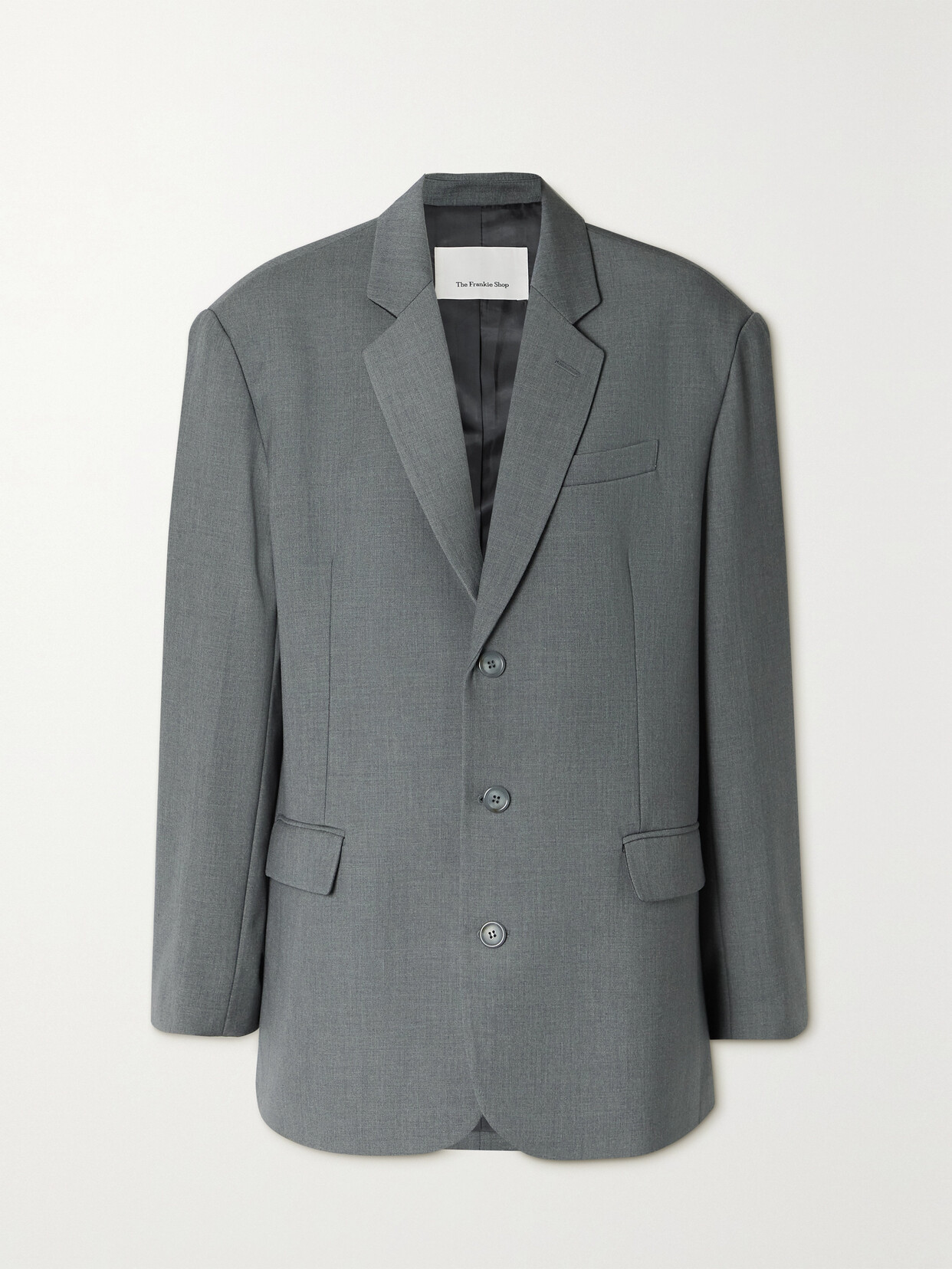 The Frankie Shop - Gelso Oversized Tencel Lyocell-blend Blazer - Gray