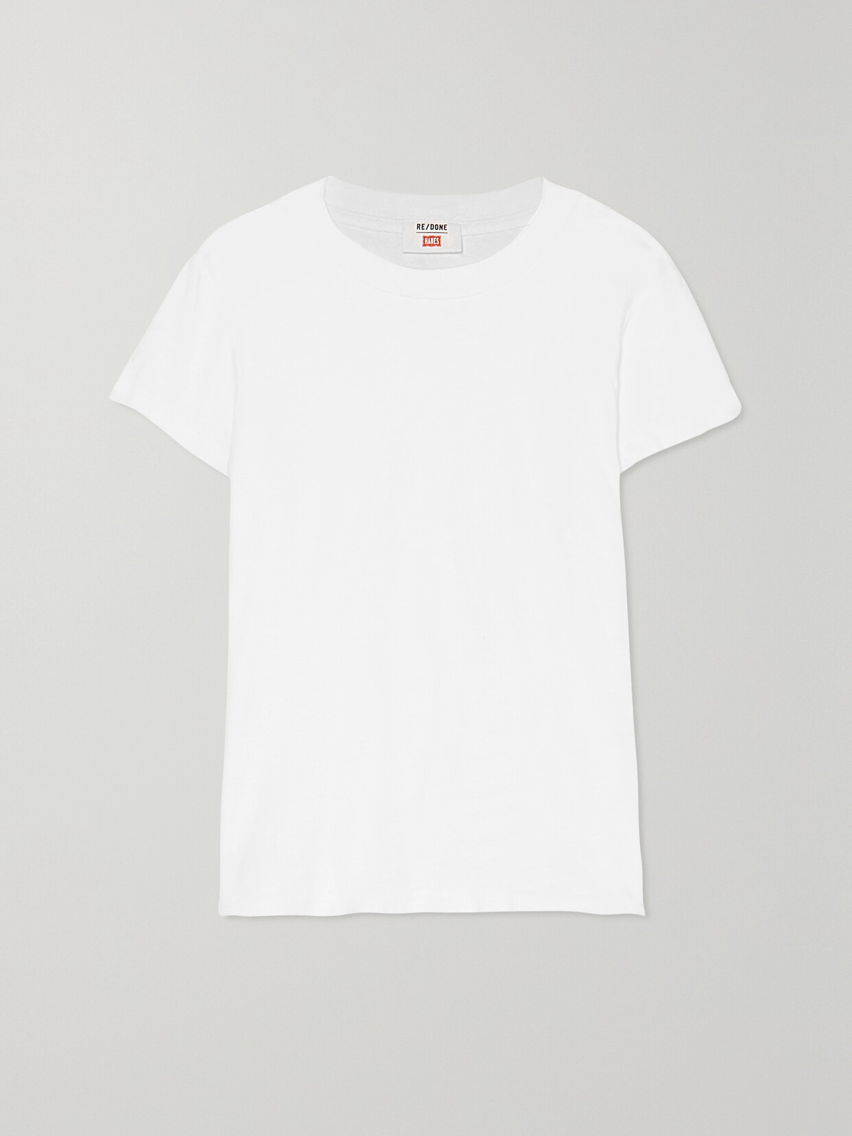 Re/done + Hanes 1960s Cotton-jersey T-shirt In White