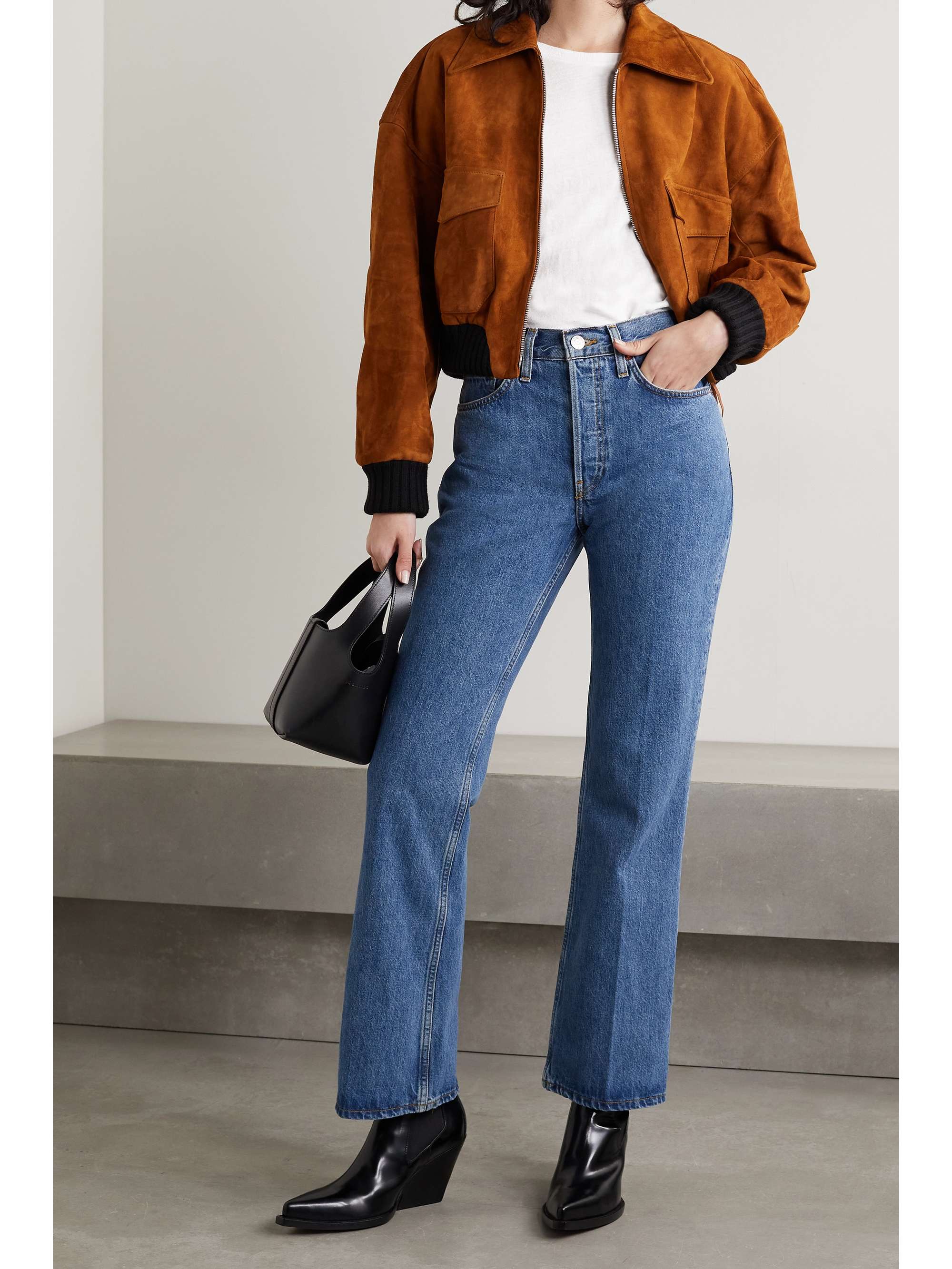 RE/DONE + Hanes 1960s cottonjersey Tshirt NETAPORTER